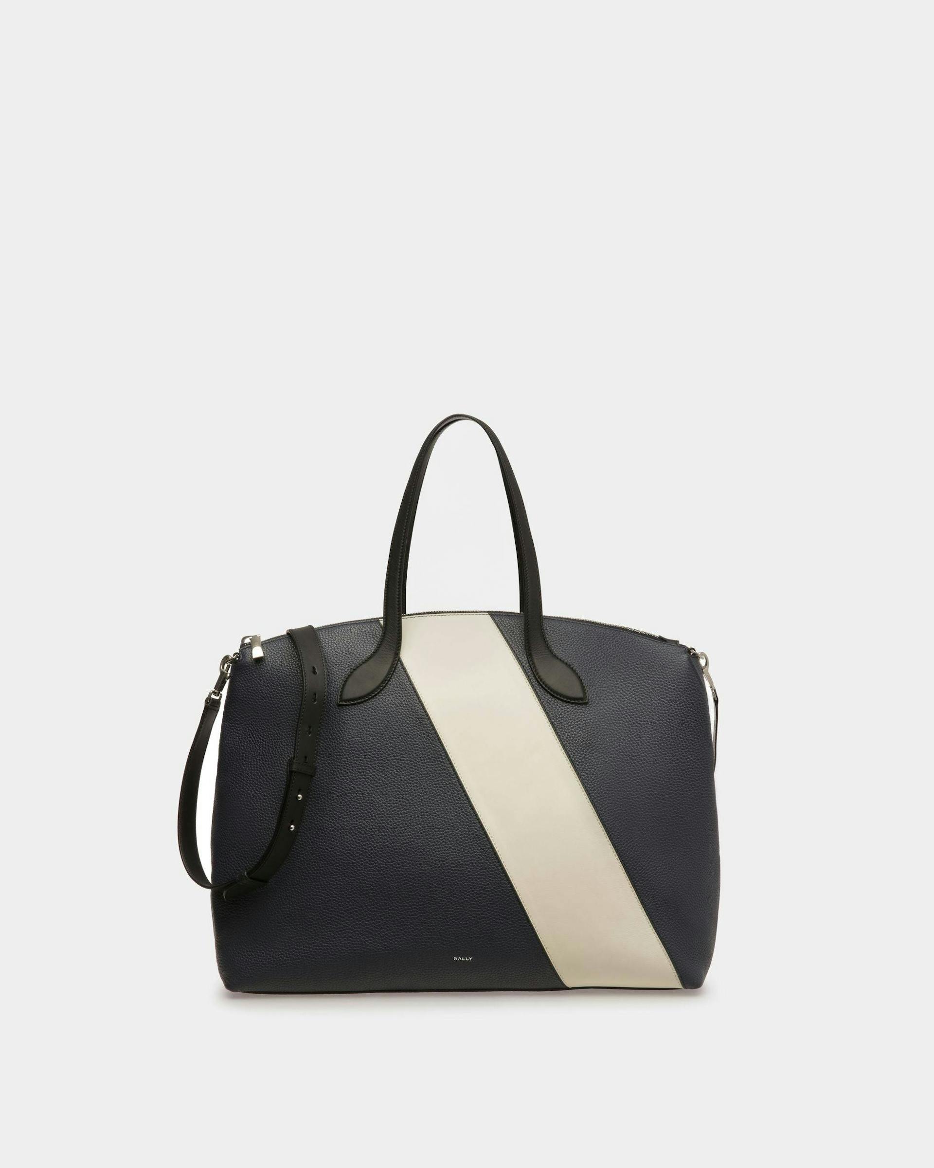 Men's Lago Tote Bag In Midnight Leather | Bally | Still Life Front