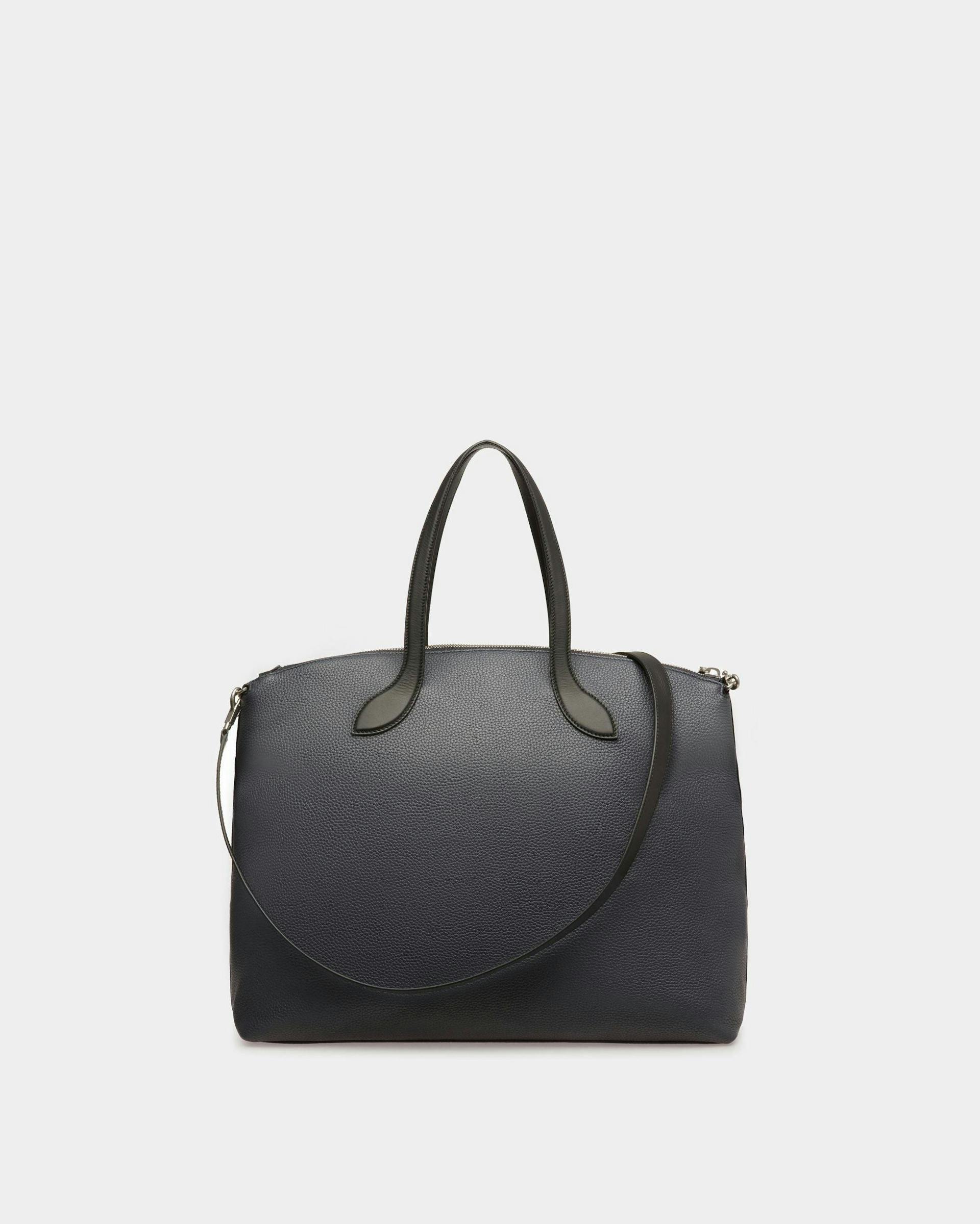 Men's Lago Tote Bag In Midnight Leather | Bally | Still Life Back