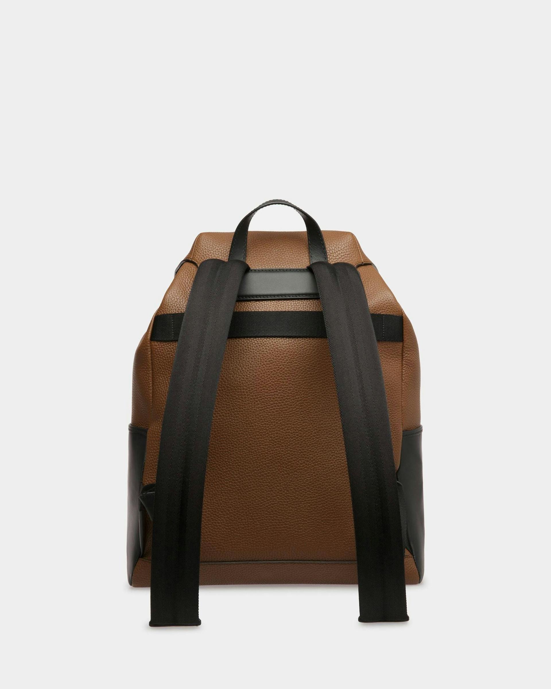 Men's Lago Backpack In Brown Leather | Bally | Still Life Back