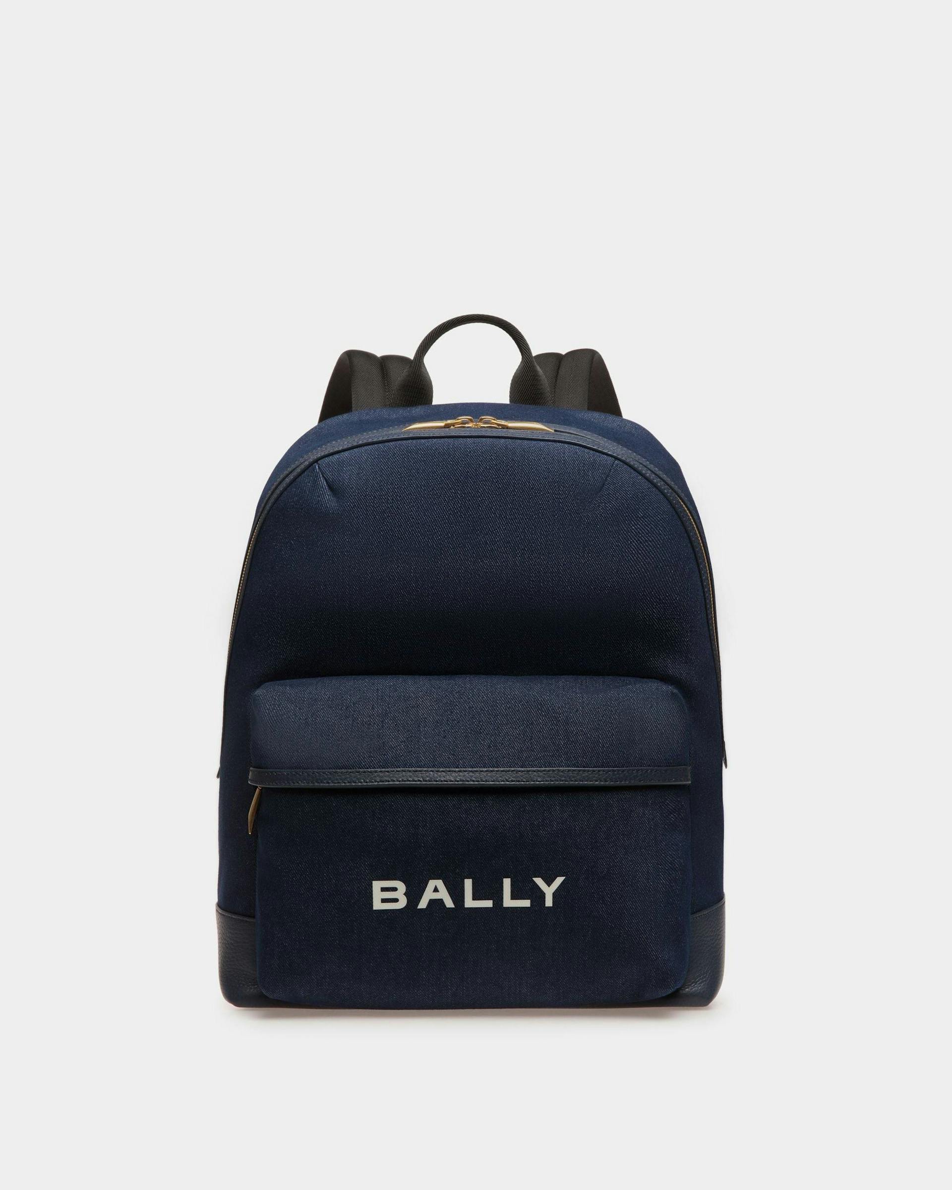 Men's Bar Backpack in Canvas And Leather | Bally | Still Life Front