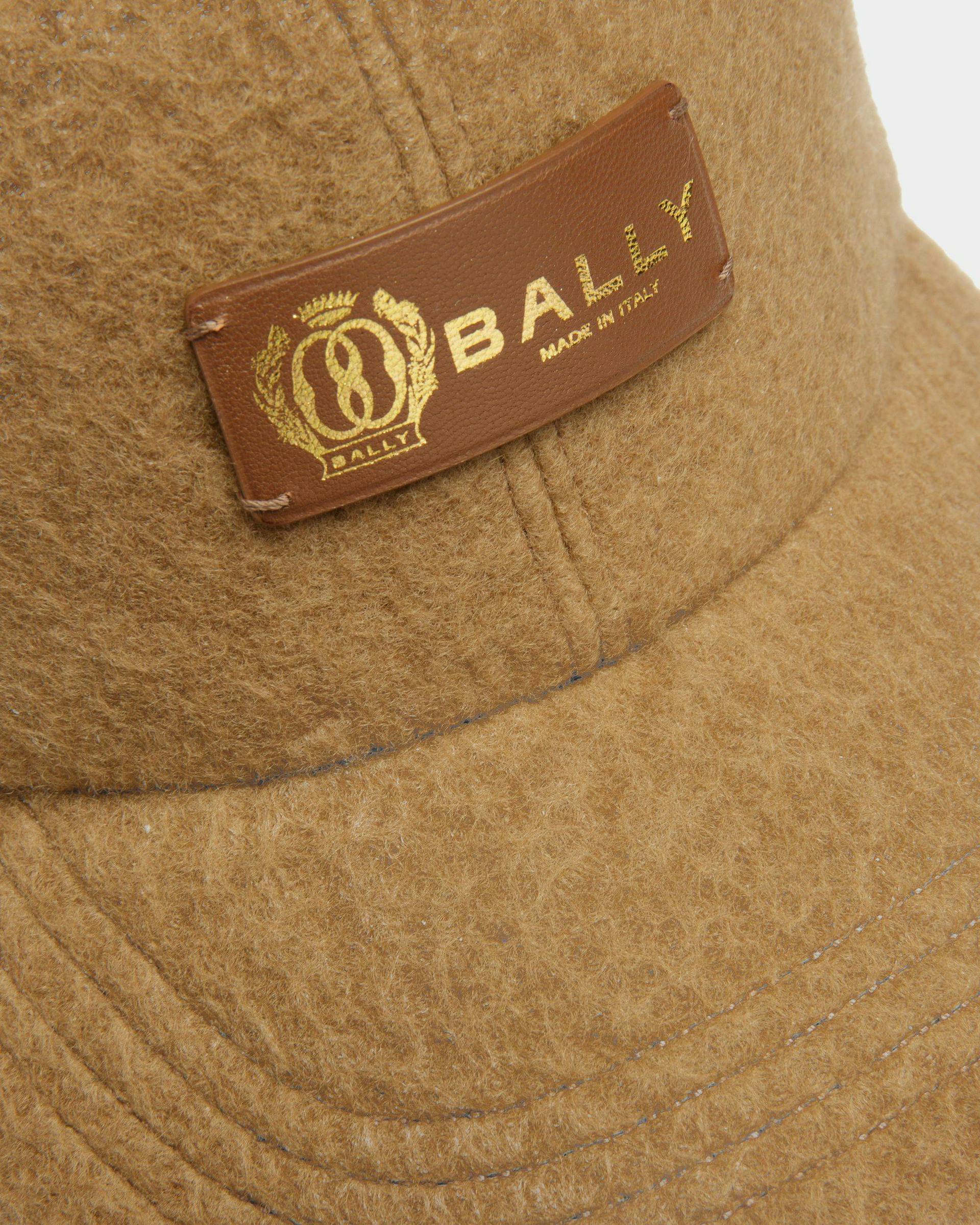 Men's Baseball Cap In Camel Cashmere | Bally | Still Life Detail