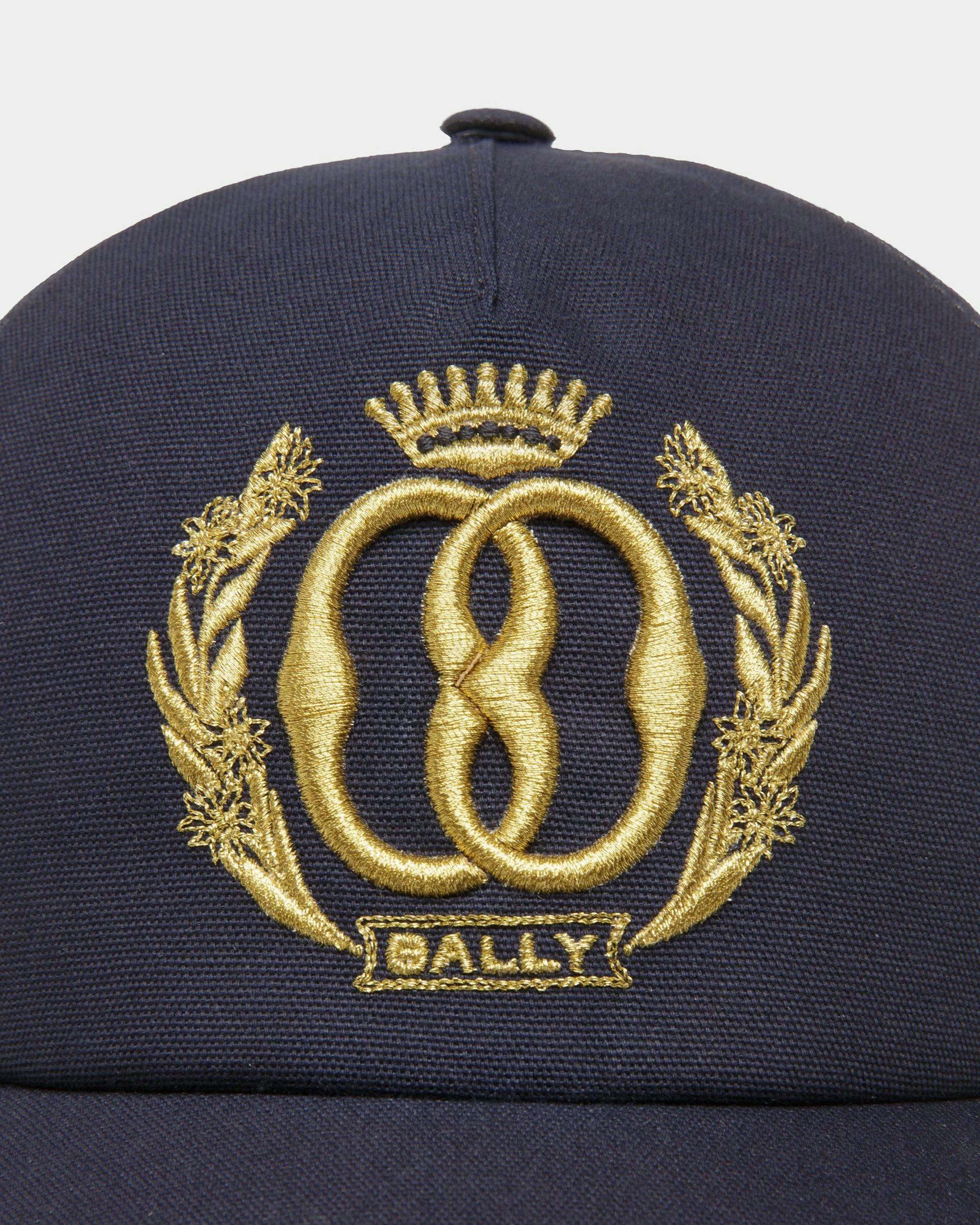 Casquette de baseball Emblem Coton bleu nuit - Homme - Bally - 04