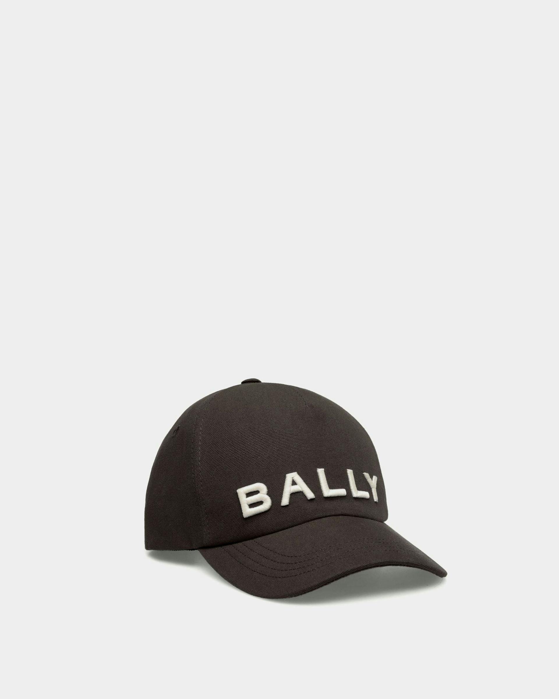 Casquette de baseball avec logo brodÃ© En Coton Noir - Homme - Bally - 01