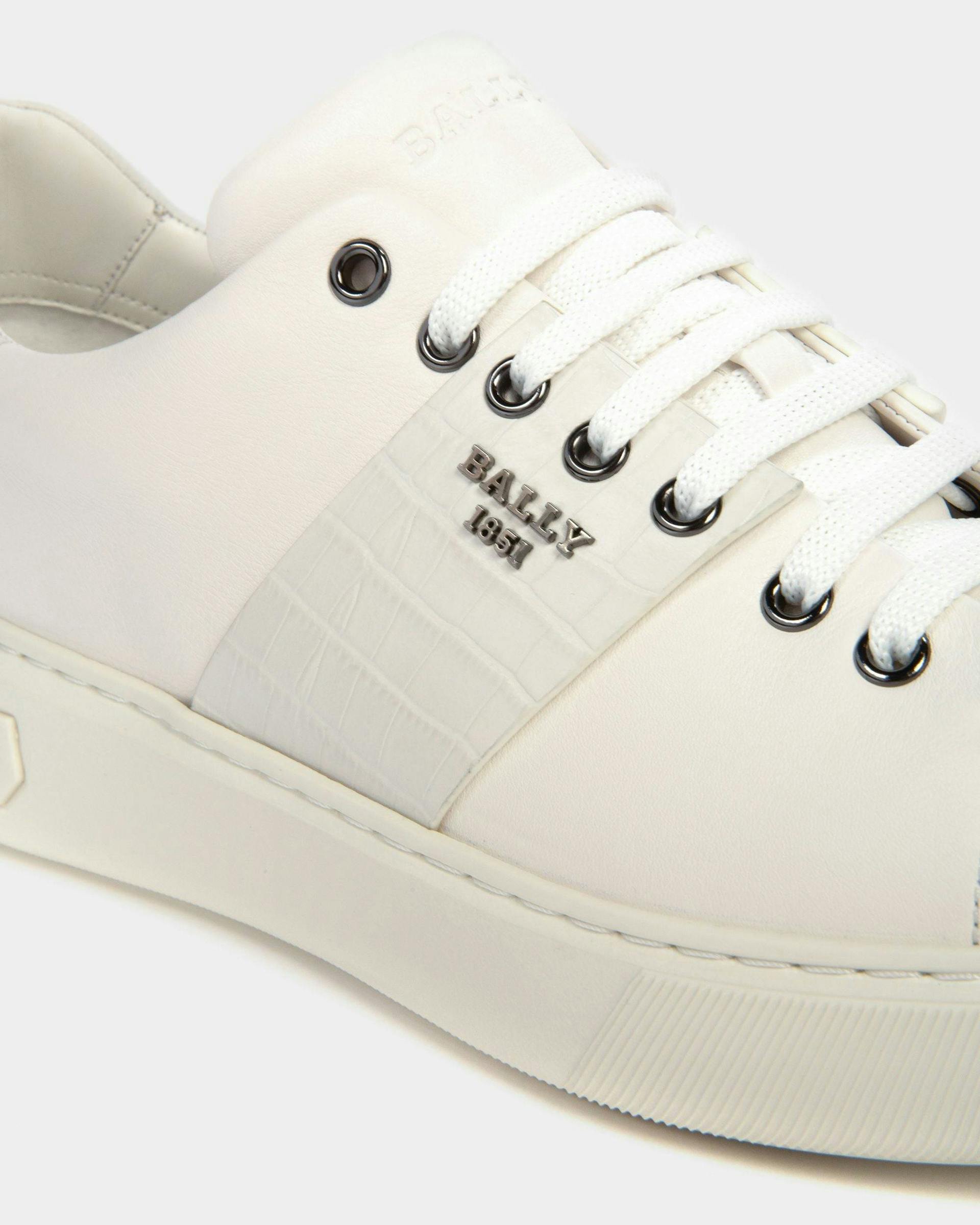 Mattye Sneakers En Cuir Blanc - Homme - Bally - 04