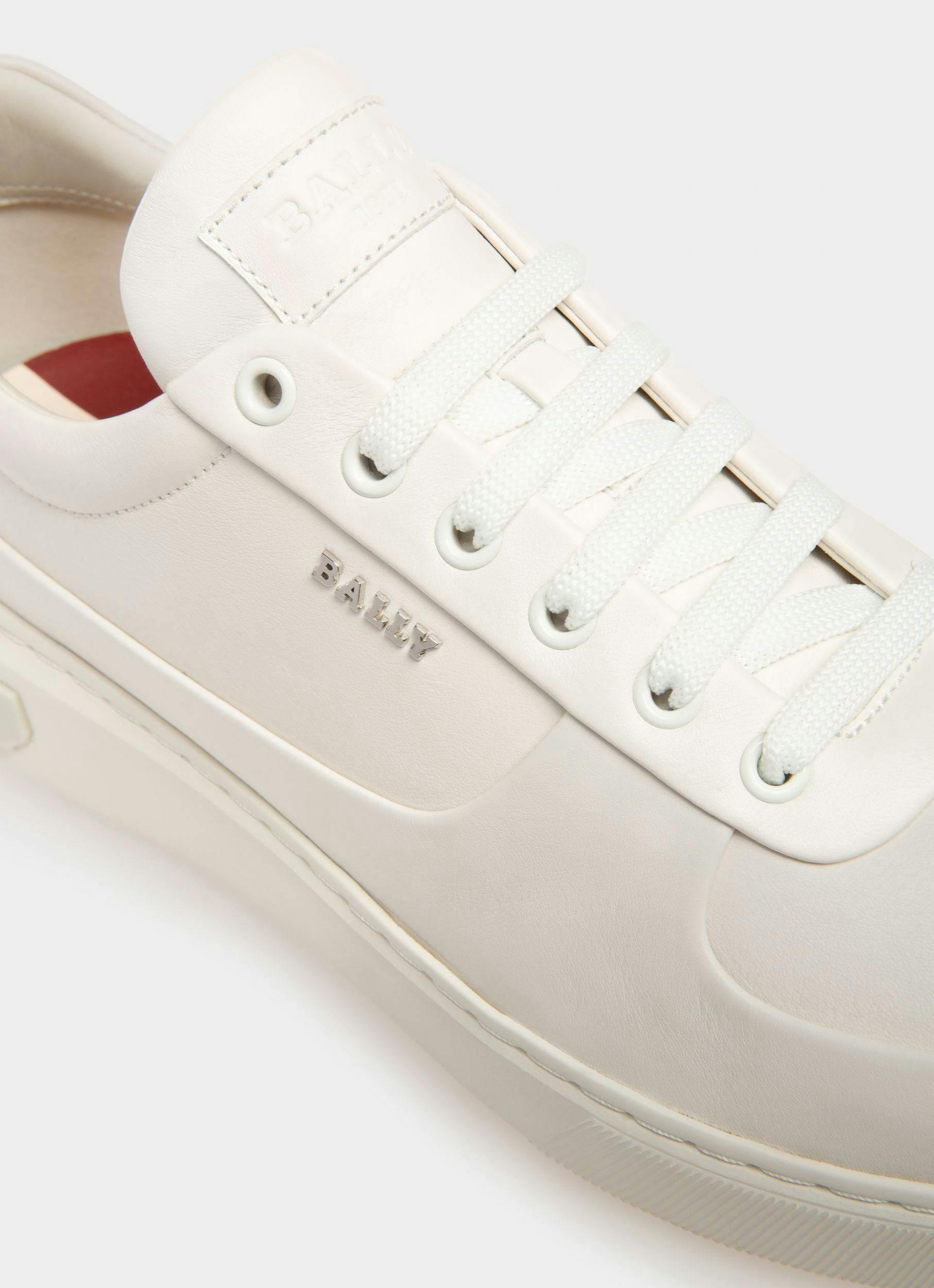 Manny Sneakers En Cuir Blanc - Homme - Bally - 06