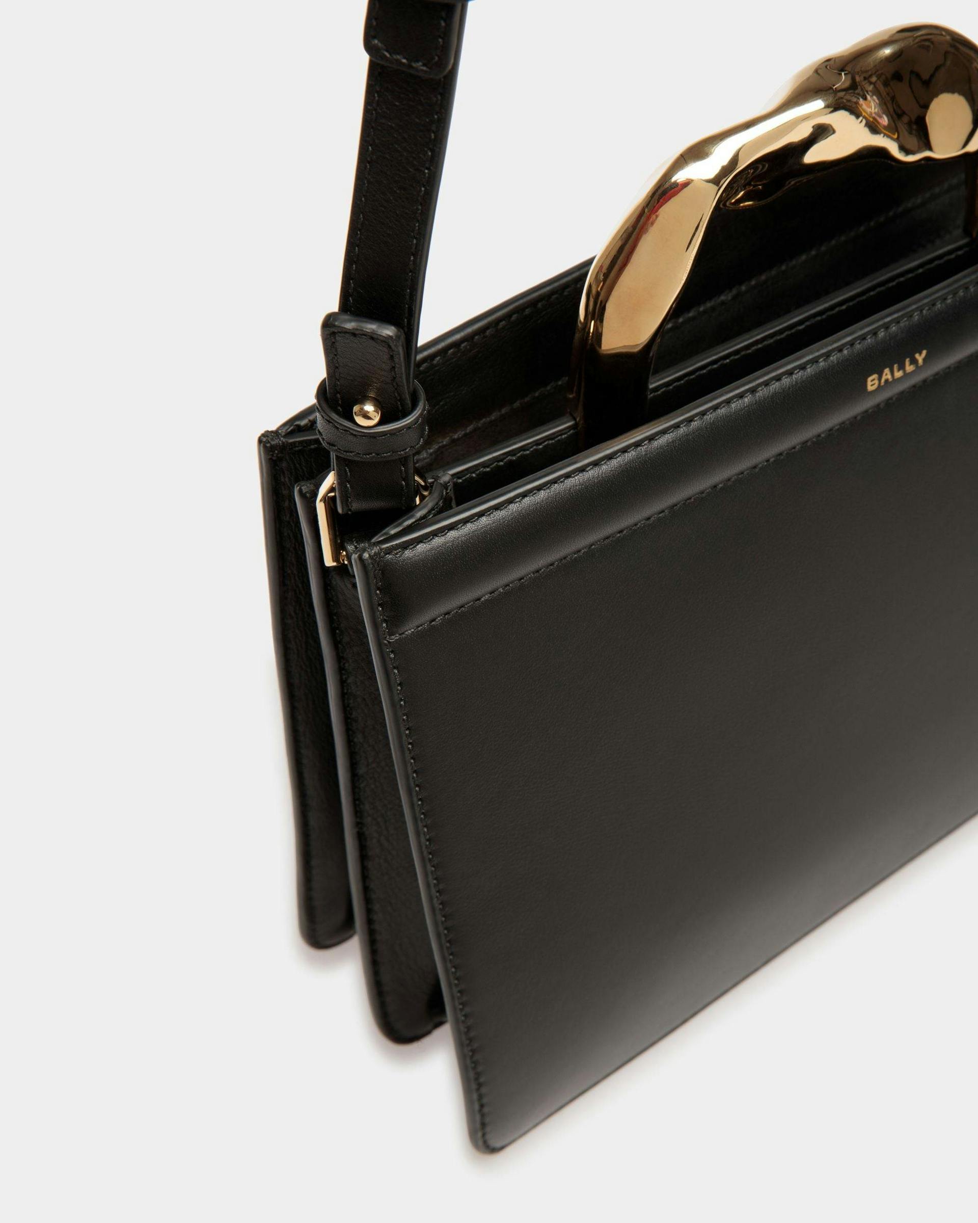 Women's Baroque Top Handle Bag In Black Leather | Bally | Still Life Detail