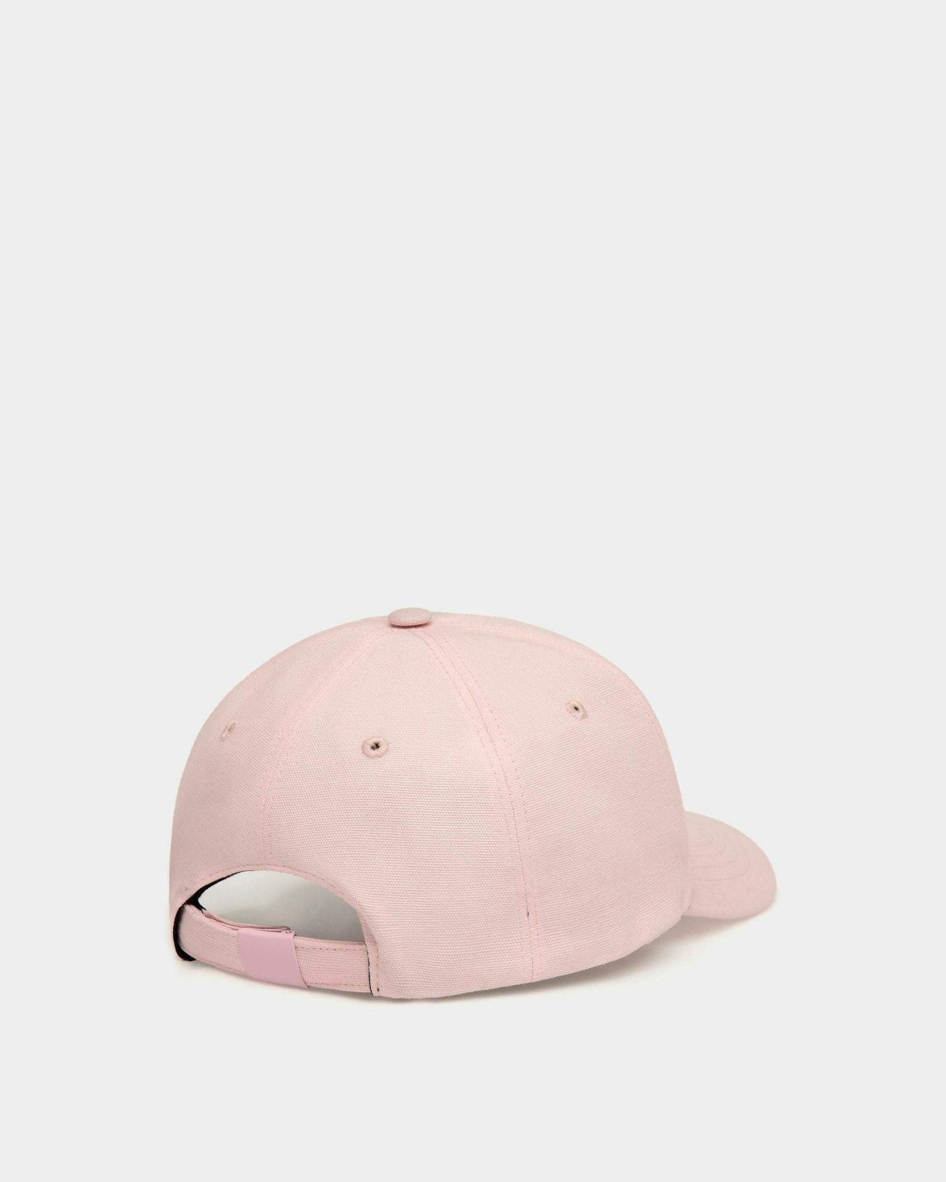 Women's Baseball Hat in Pink Cotton | Bally | Still Life 3/4 Back