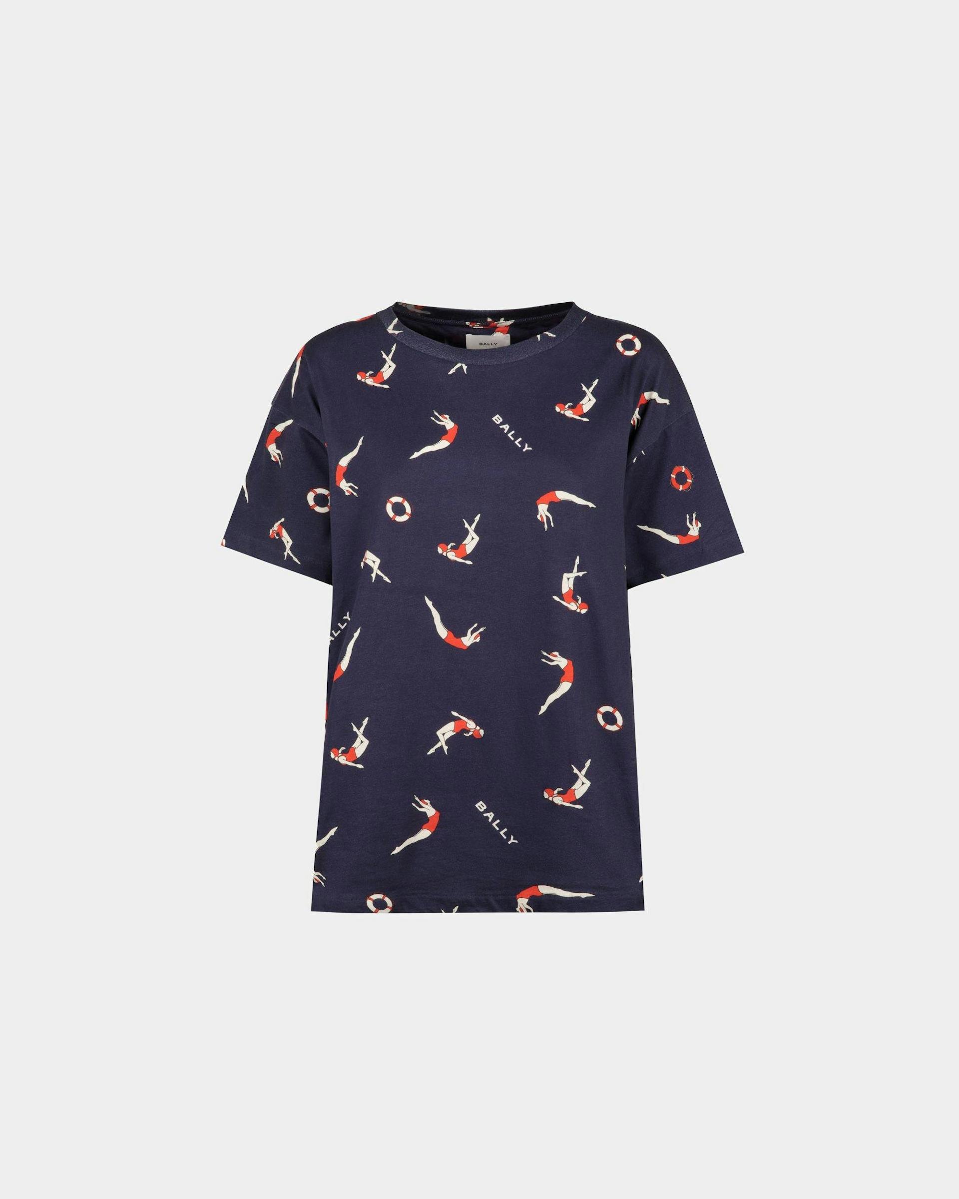 Women's Printed T-shirt in Cotton | Bally | Still Life Front