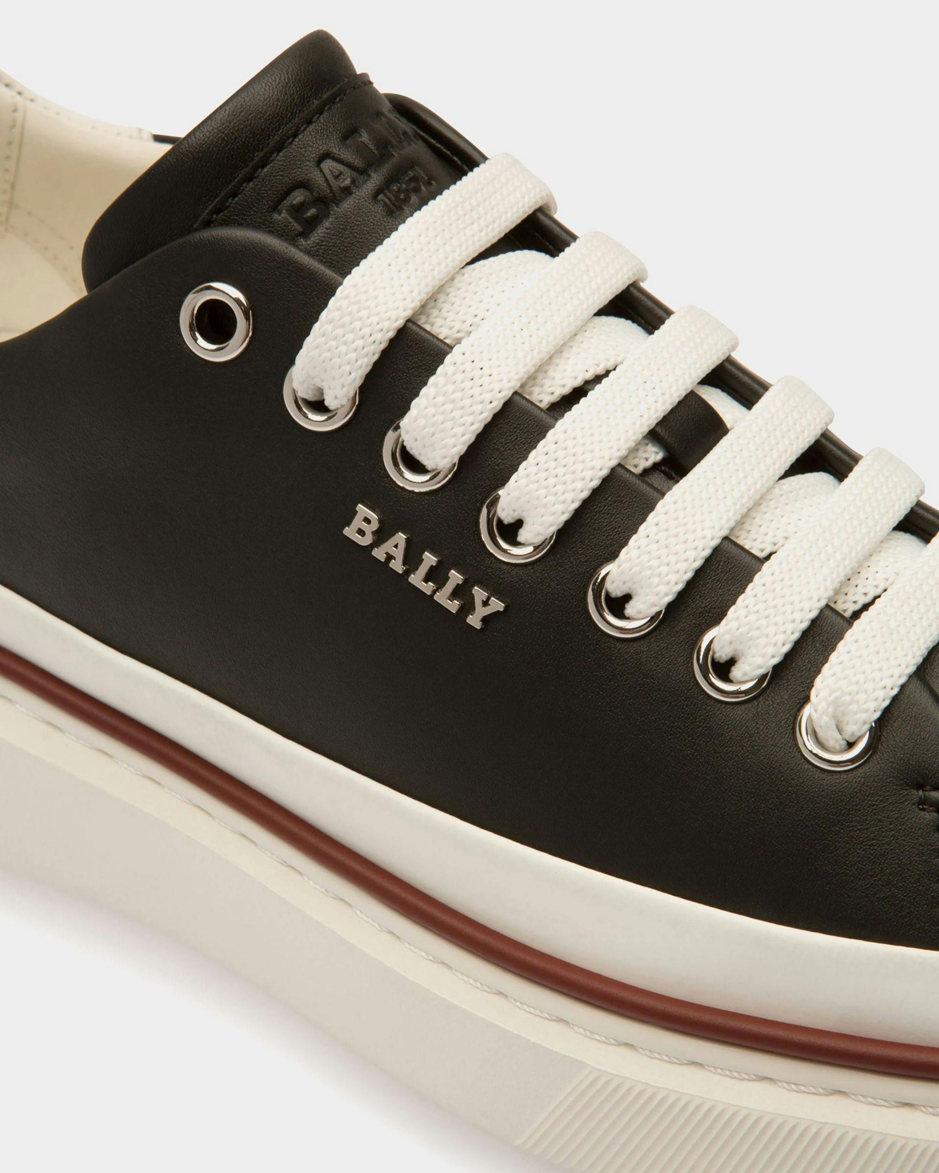 Maily Sneakers En Cuir Noir - Femme - Bally - 04