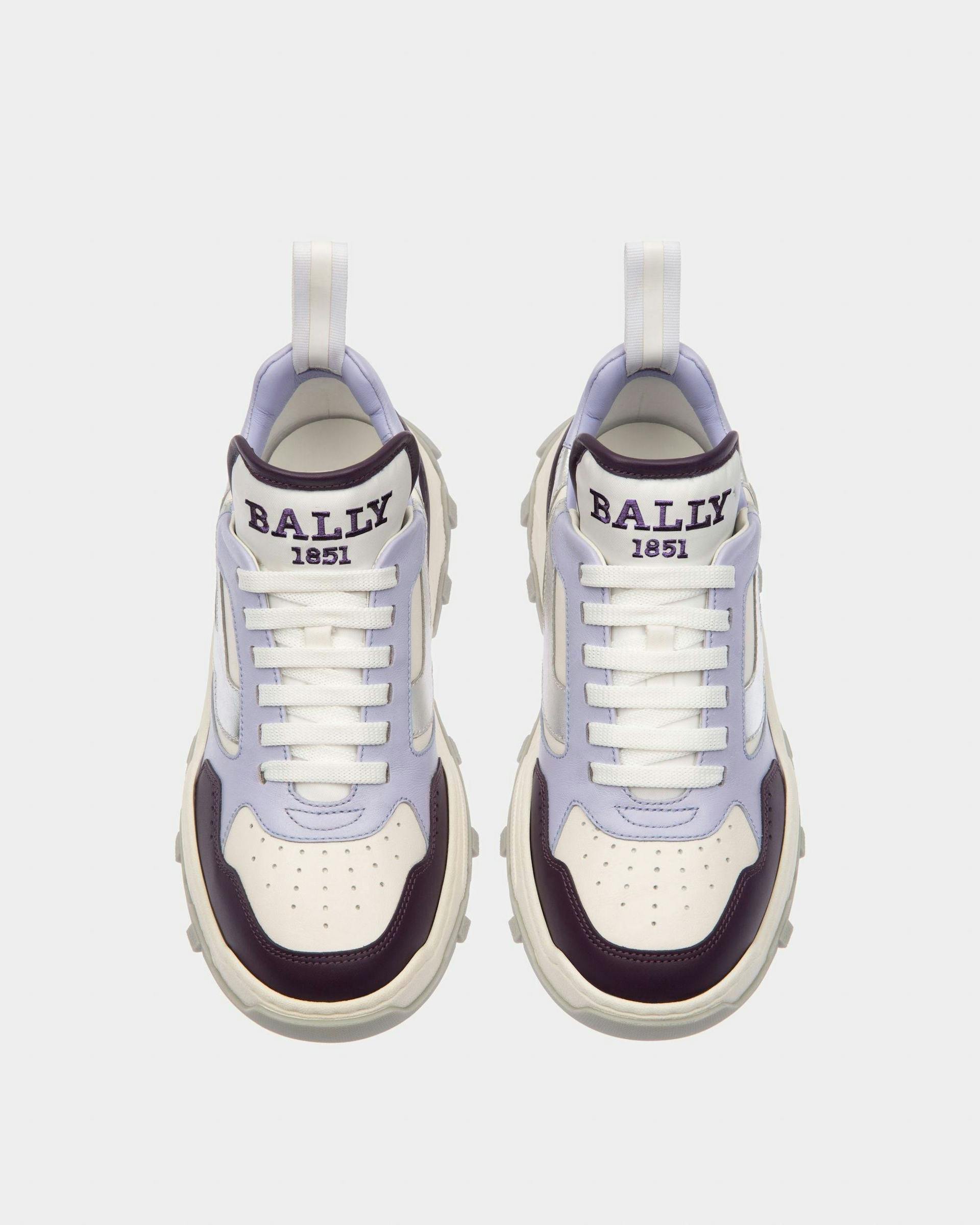 Holden Sneakers En Tissu Et Cuir Violet Et Blanc - Femme - Bally - 02