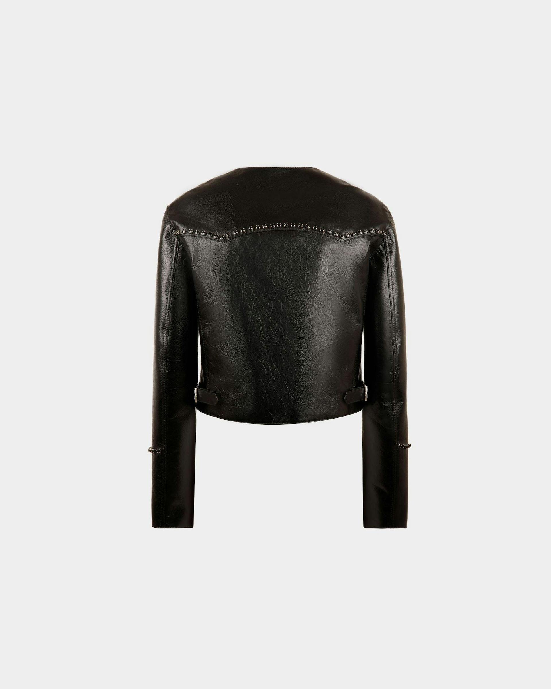 Women's Jacket in Black Leather | Bally | Still Life Back