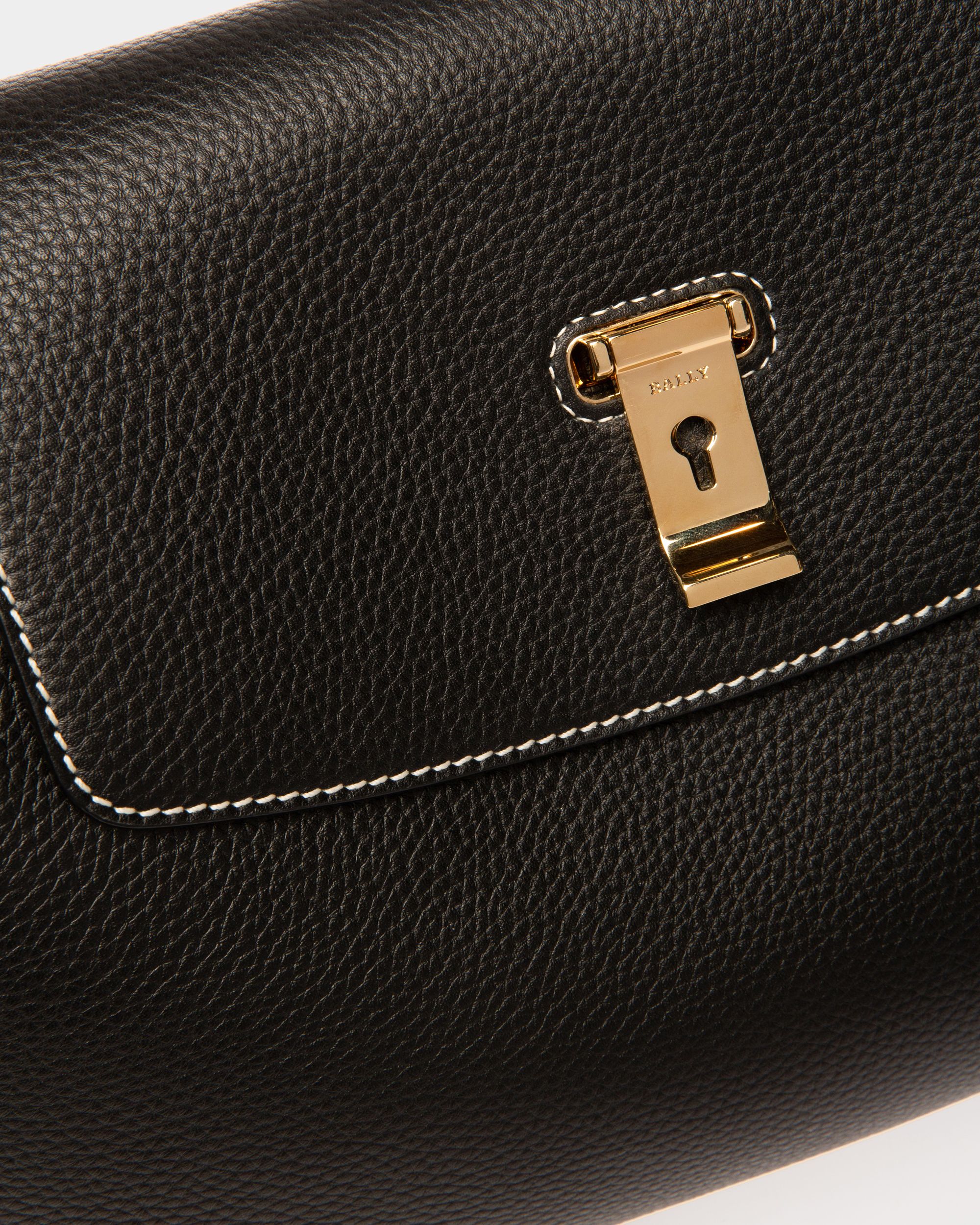 Layka Sac À Main À Anses En Cuir Noir - Femme - Bally - 02