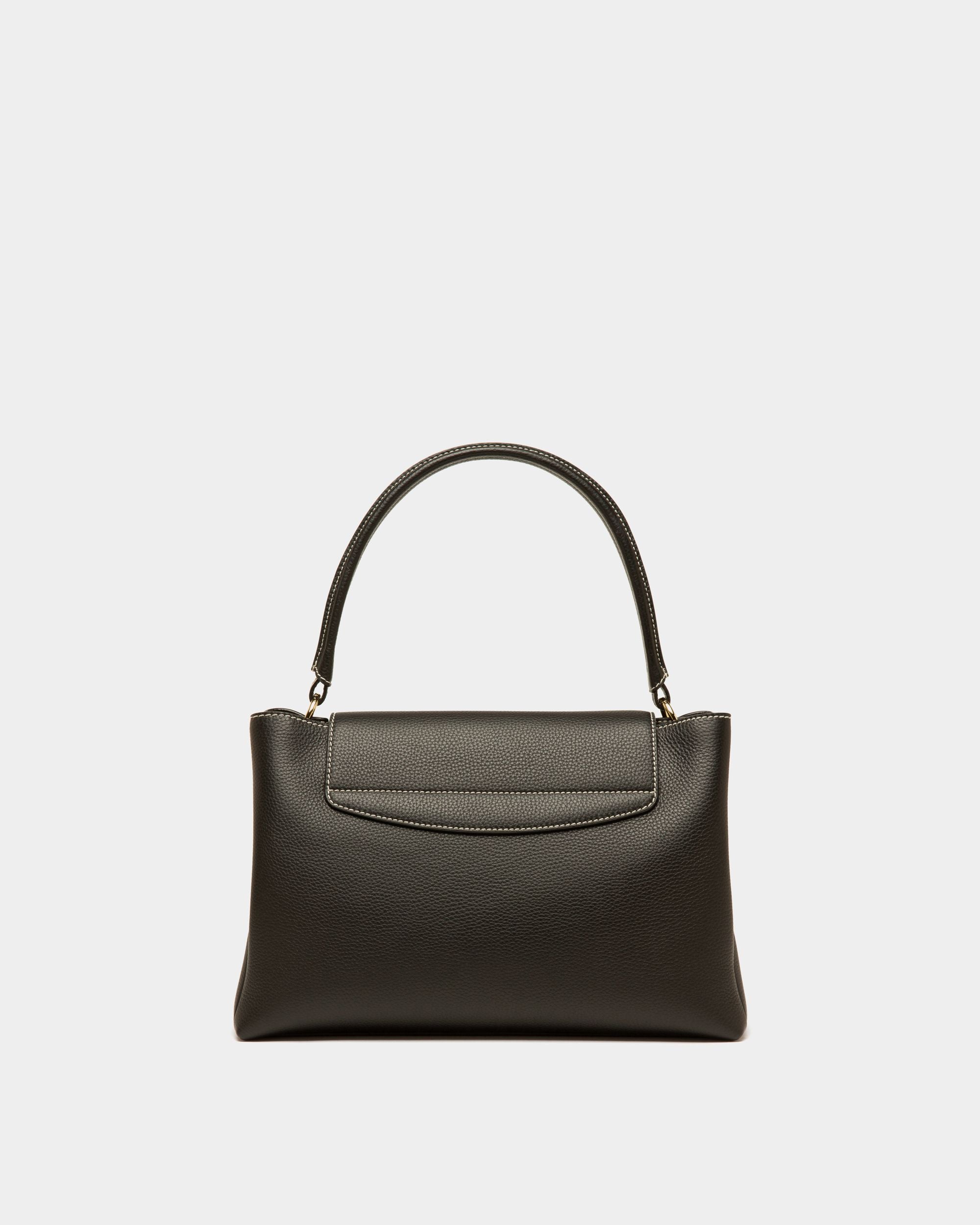 Layka Sac À Main À Anses En Cuir Noir - Femme - Bally - 03