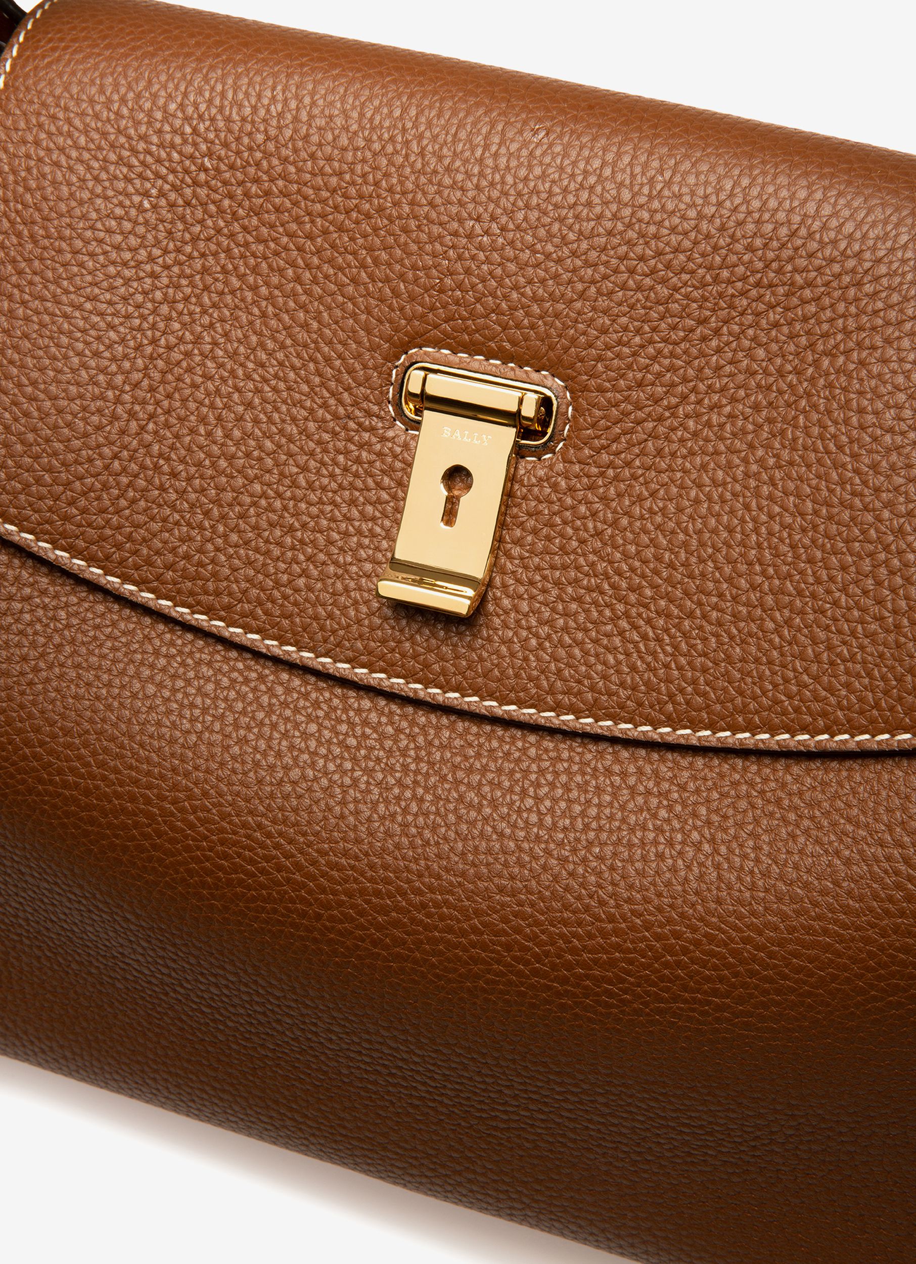 Layka Sac À Main En Cuir Marron - Femme - Bally - 05
