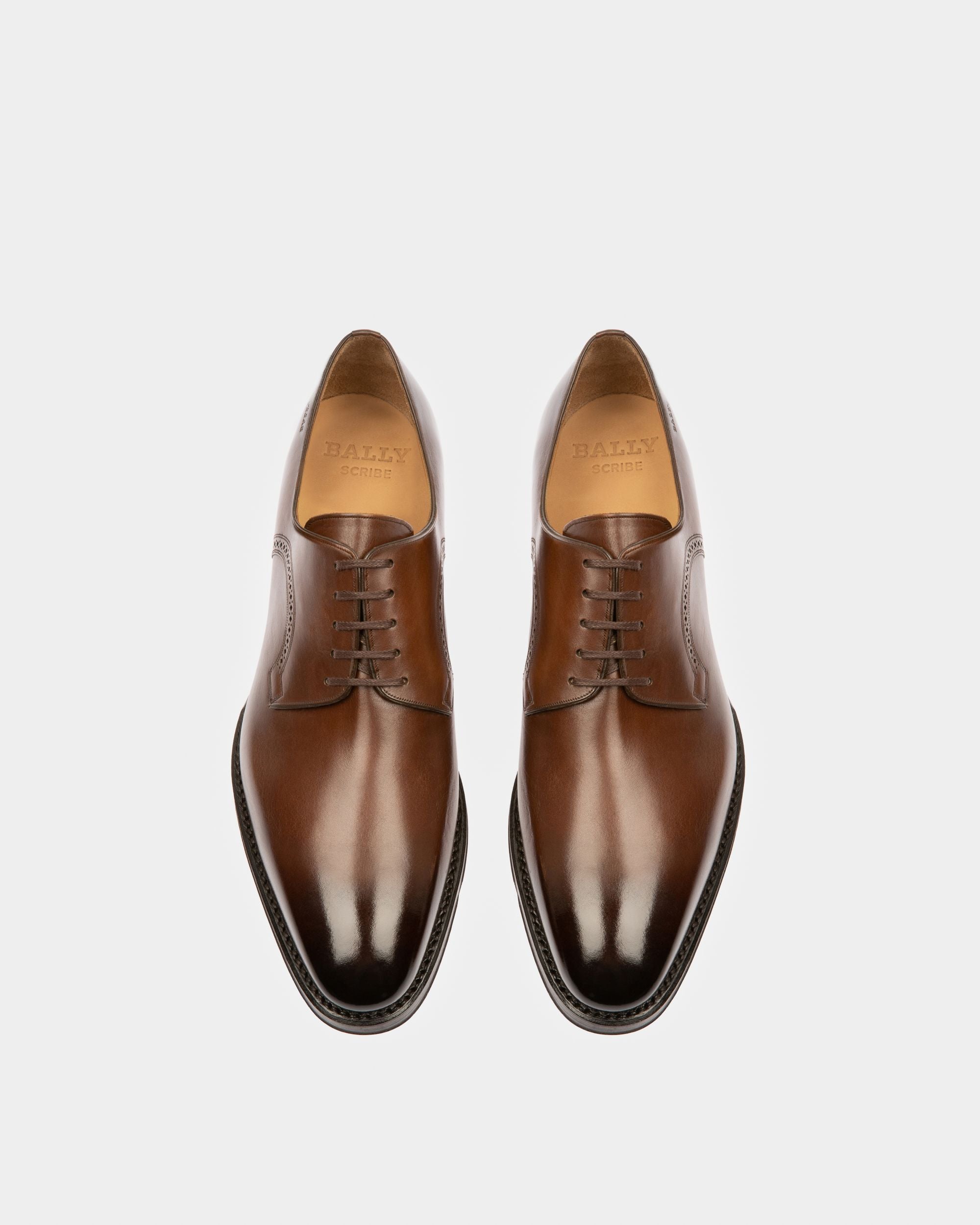 Scamardo Derbys En Cuir Marron - Homme - Bally - 02
