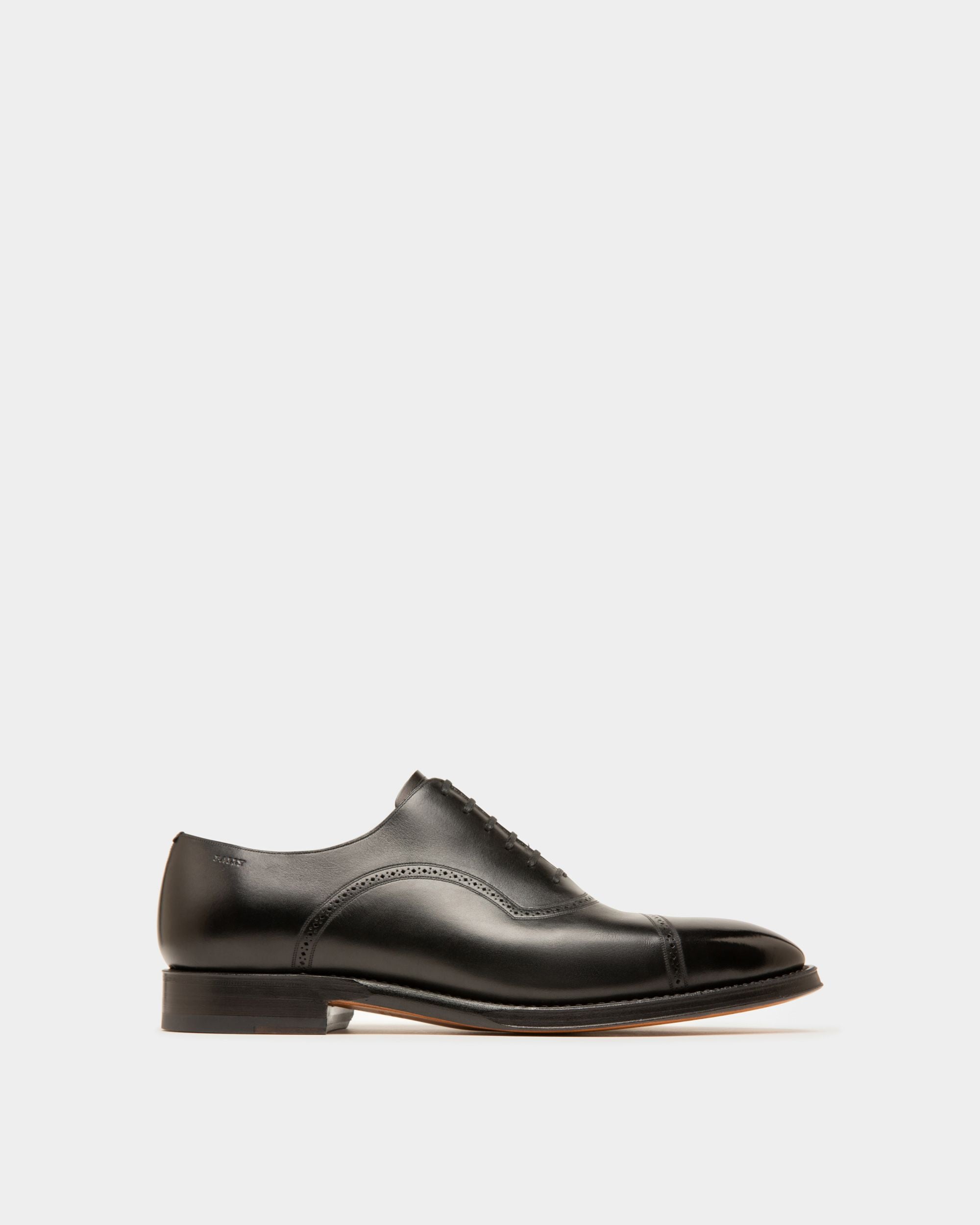 Scanio Richelieen En Cuir Noir - Homme - Bally - 01
