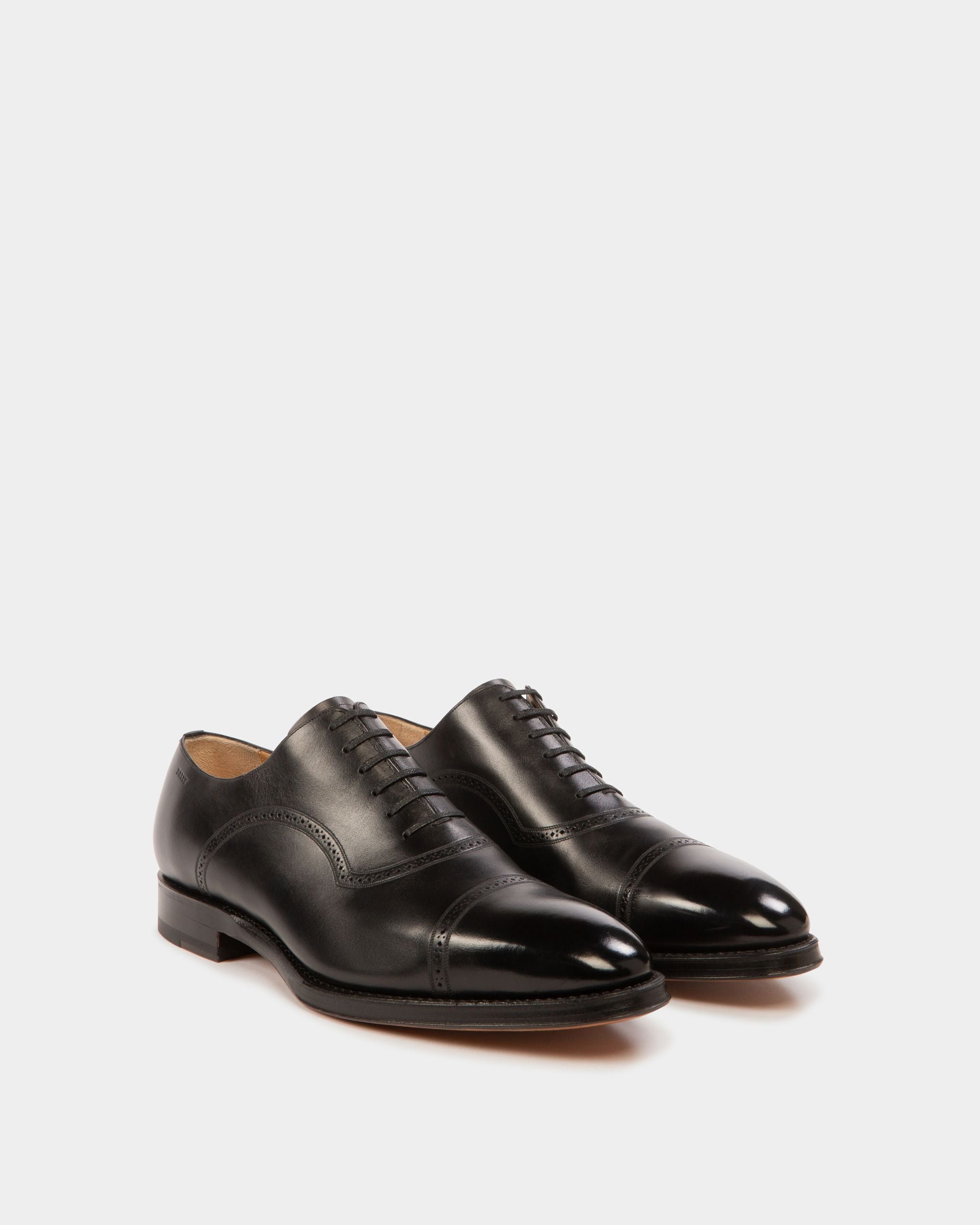 Scanio Richelieen En Cuir Noir - Homme - Bally - 03