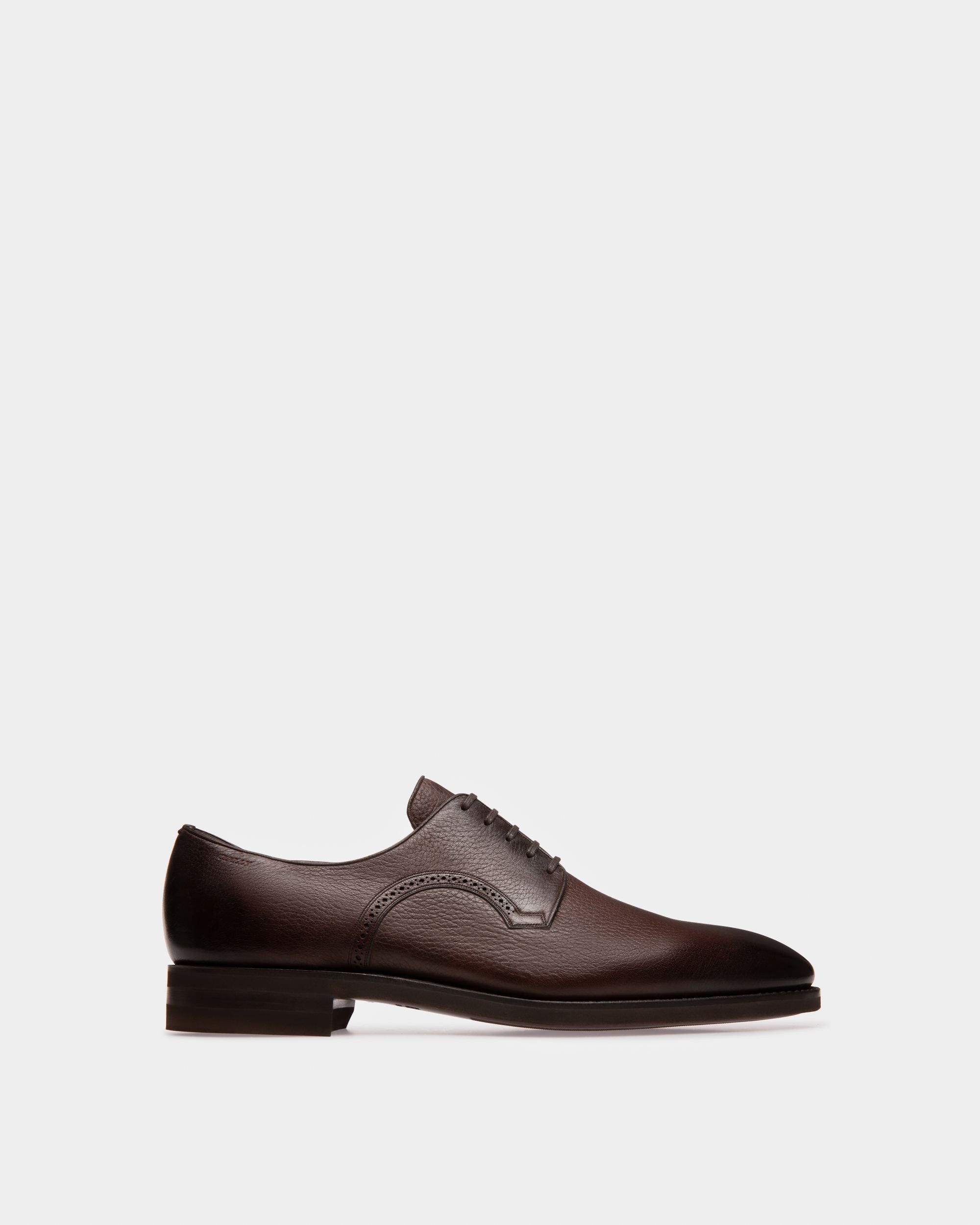 Scrivani Derbys En Cuir Marron - Homme - Bally - 01
