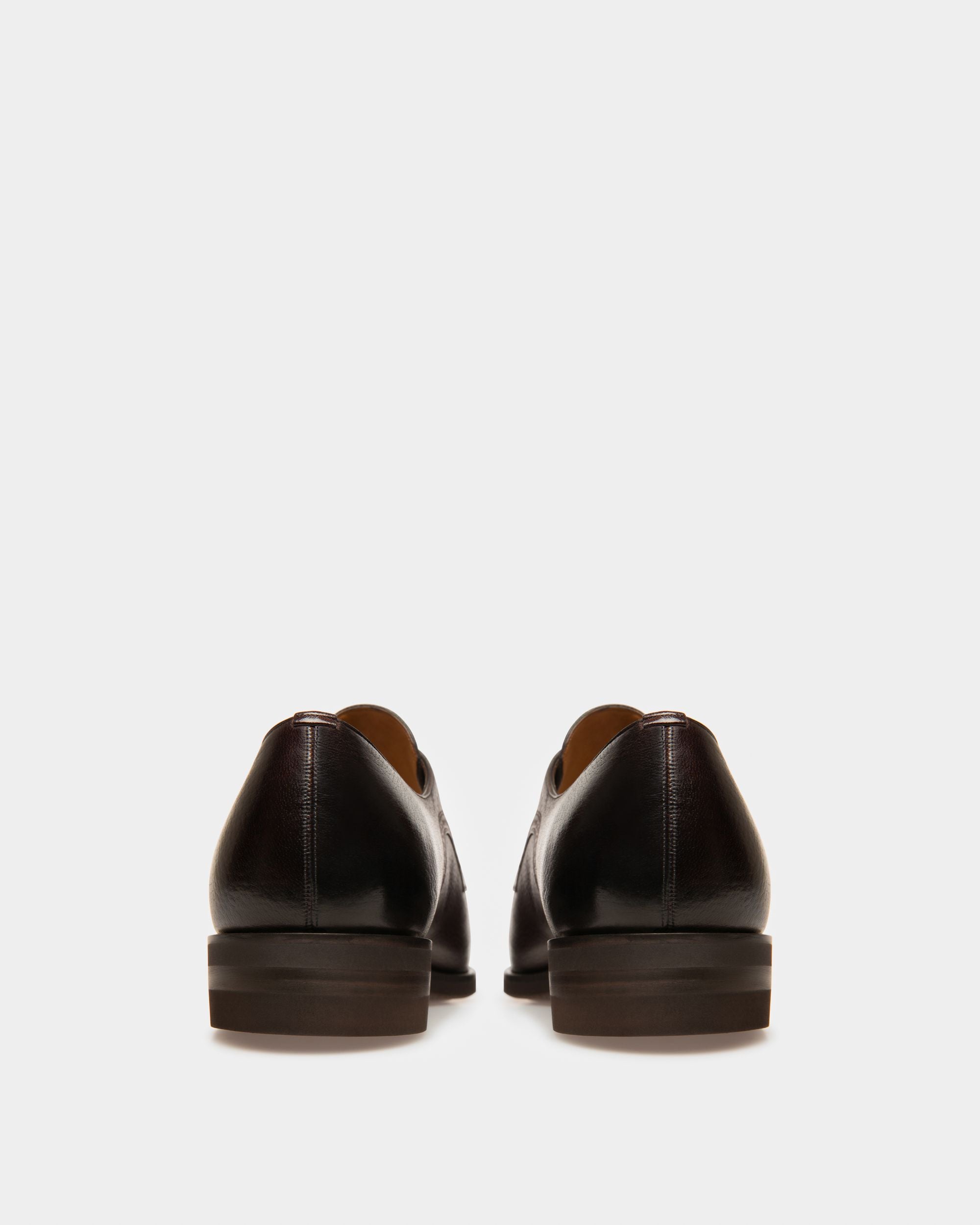 Scrivani Derbys En Cuir Marron - Homme - Bally - 02