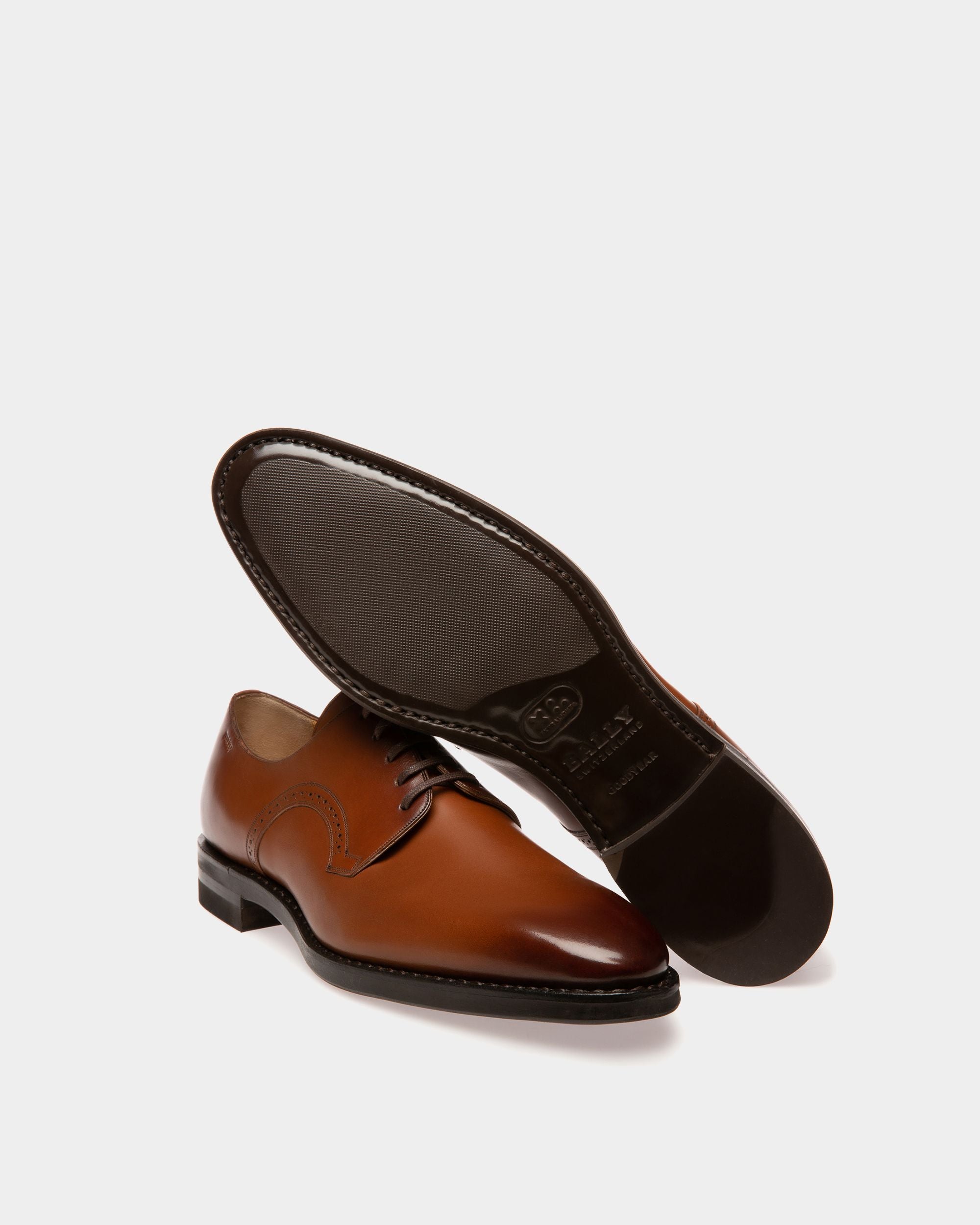 Scrivani Derbys En Cuir Marron - Homme - Bally - 03