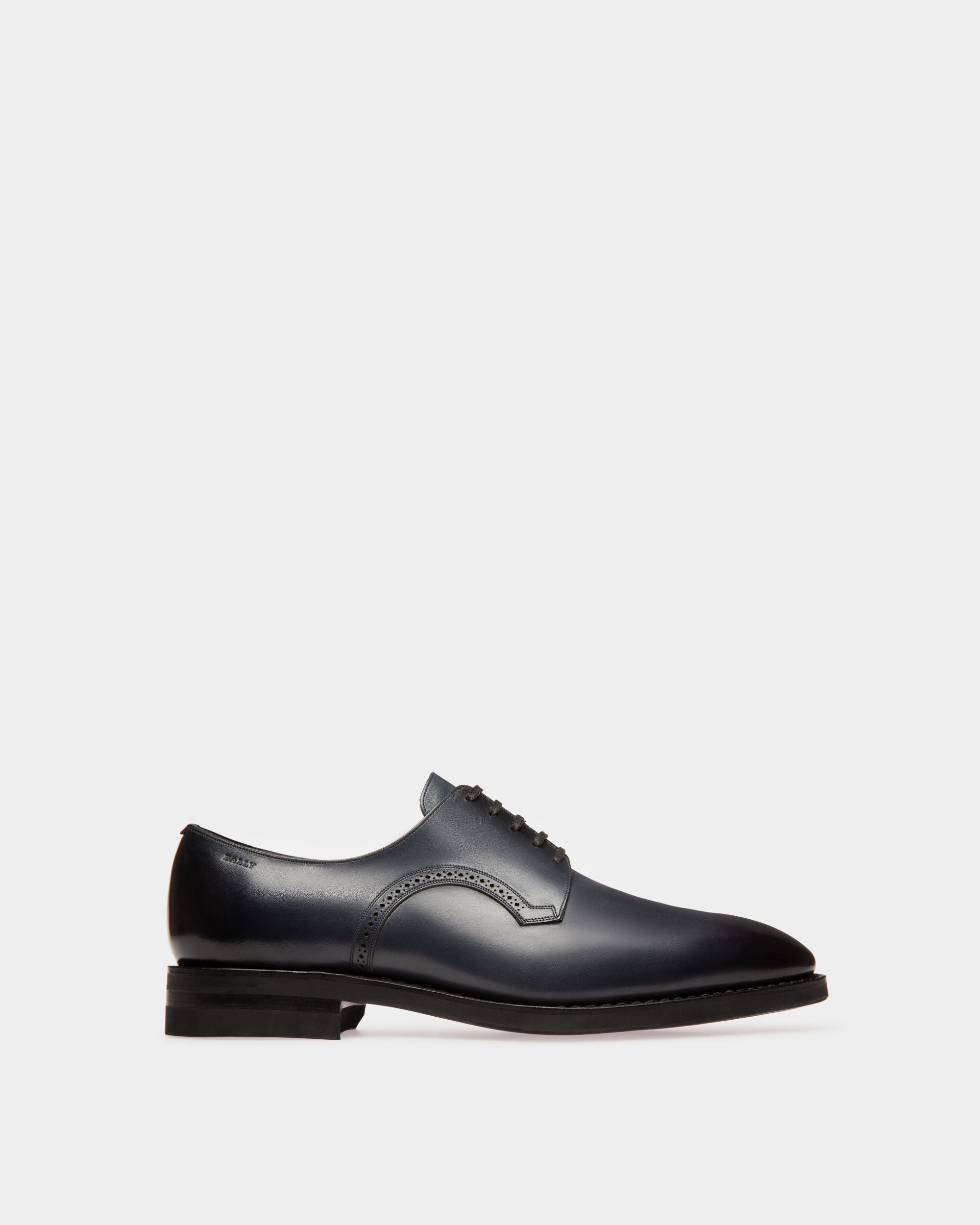 Scrivani Derbies En Cuir Bleu Marine - Homme - Bally - 01