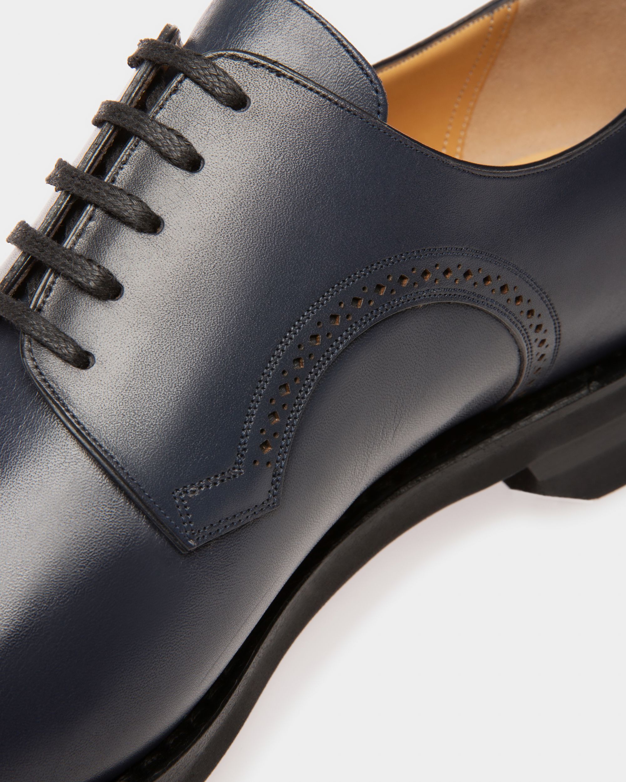 Scrivani Derbies En Cuir Bleu Marine - Homme - Bally - 05
