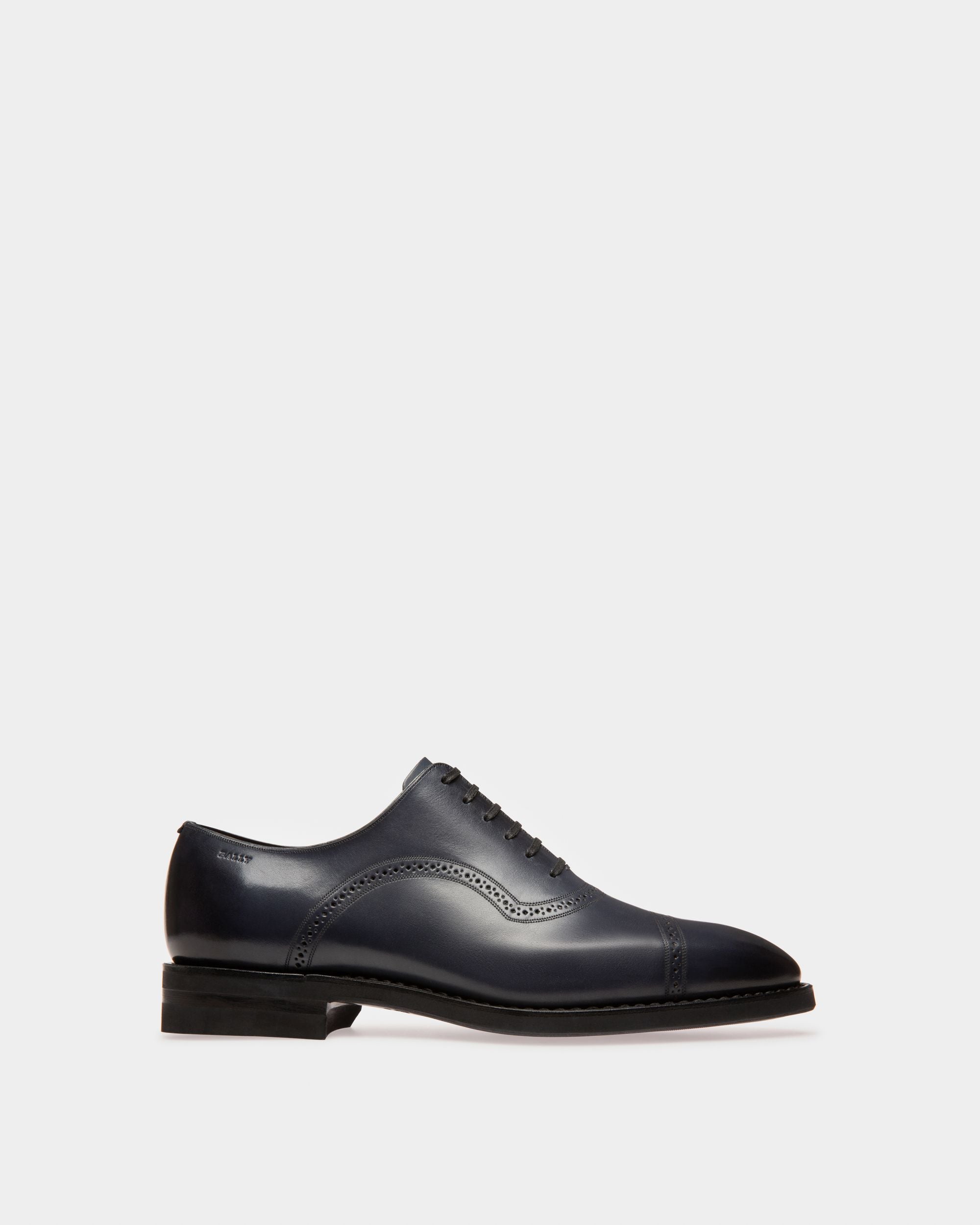 Scotch Richelieen En Cuir Bleu Marine - Homme - Bally - 01