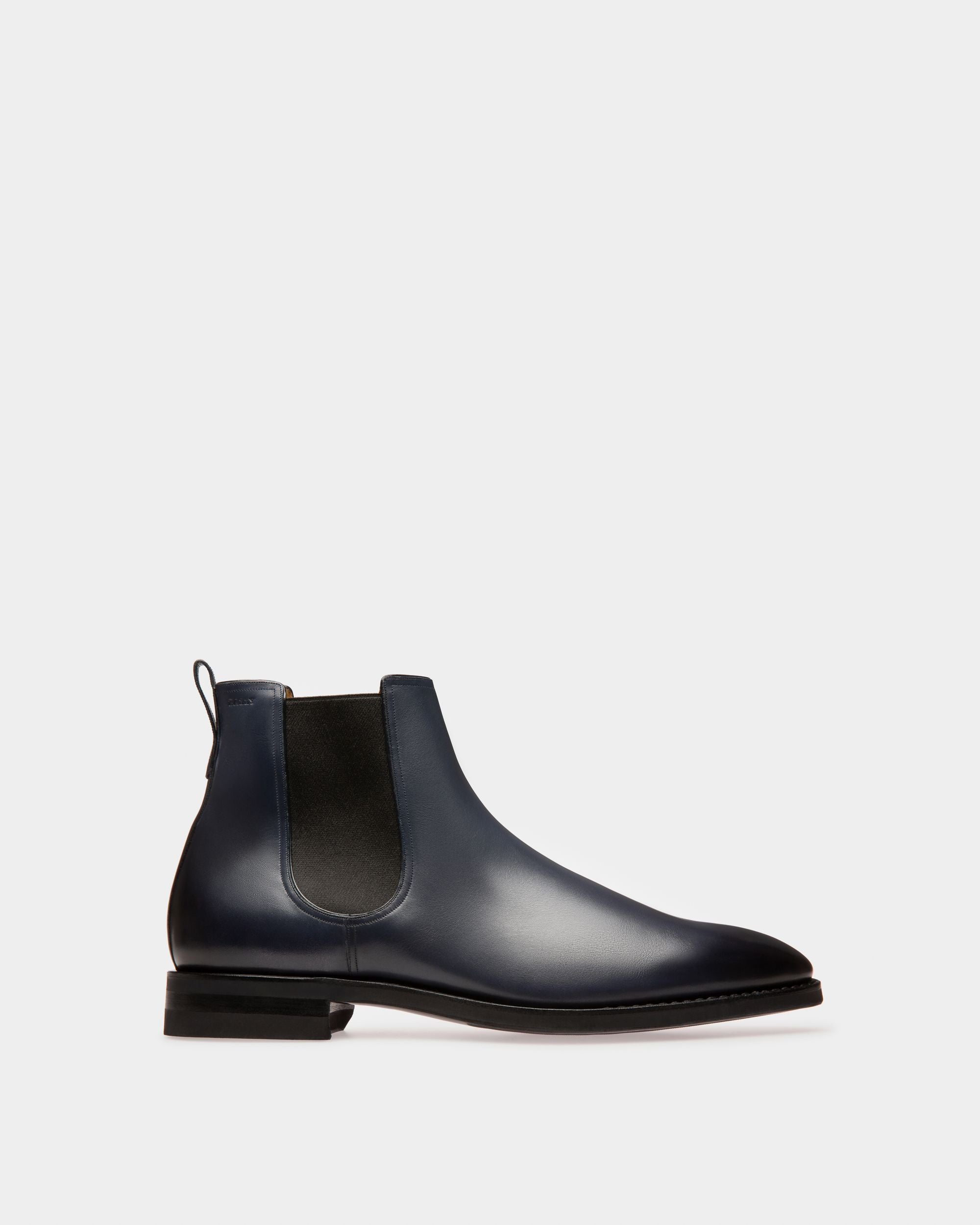 Scavone Bottines En Cuir Bleu Marine - Homme - Bally - 01