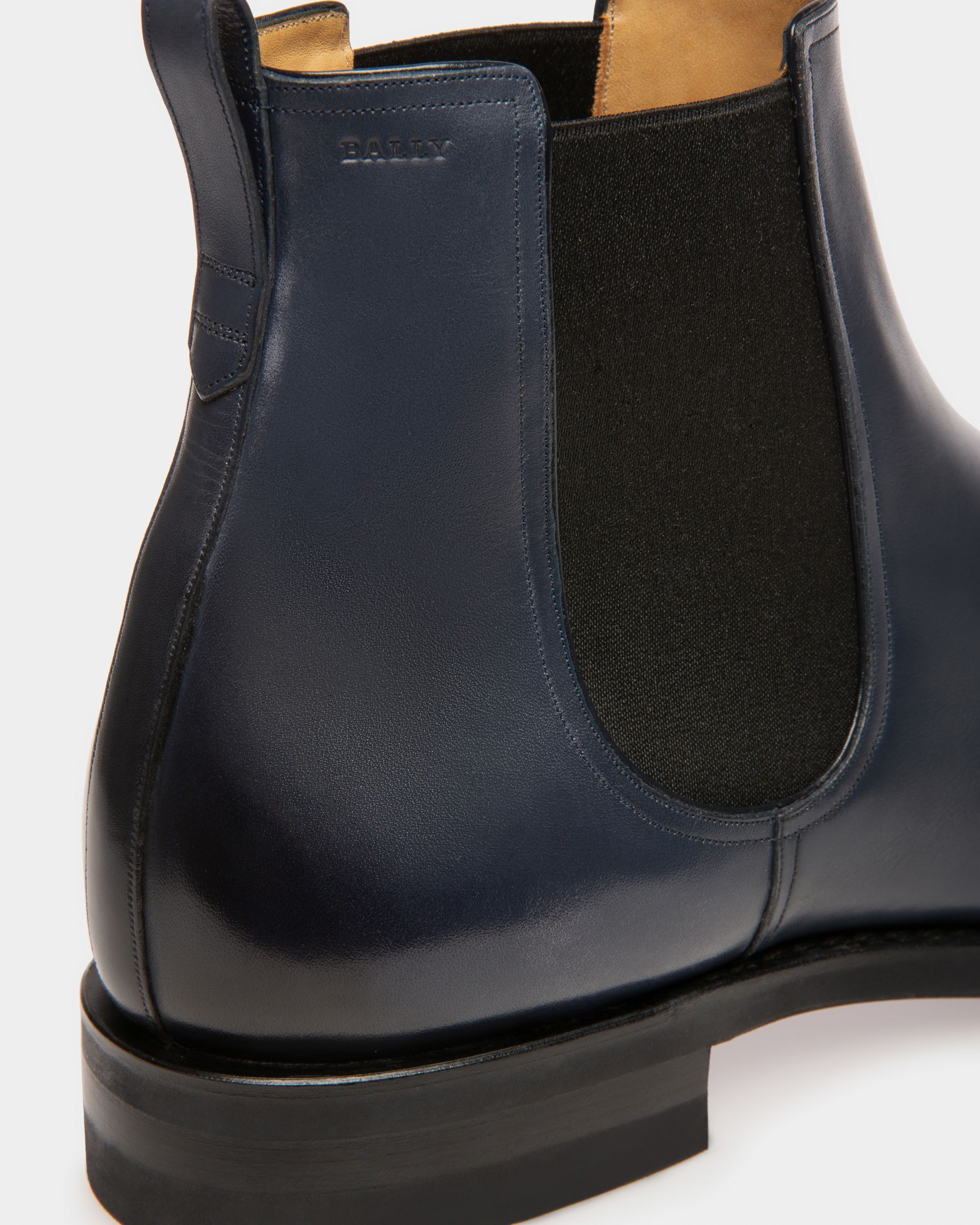 Scavone Bottines En Cuir Bleu Marine - Homme - Bally - 05