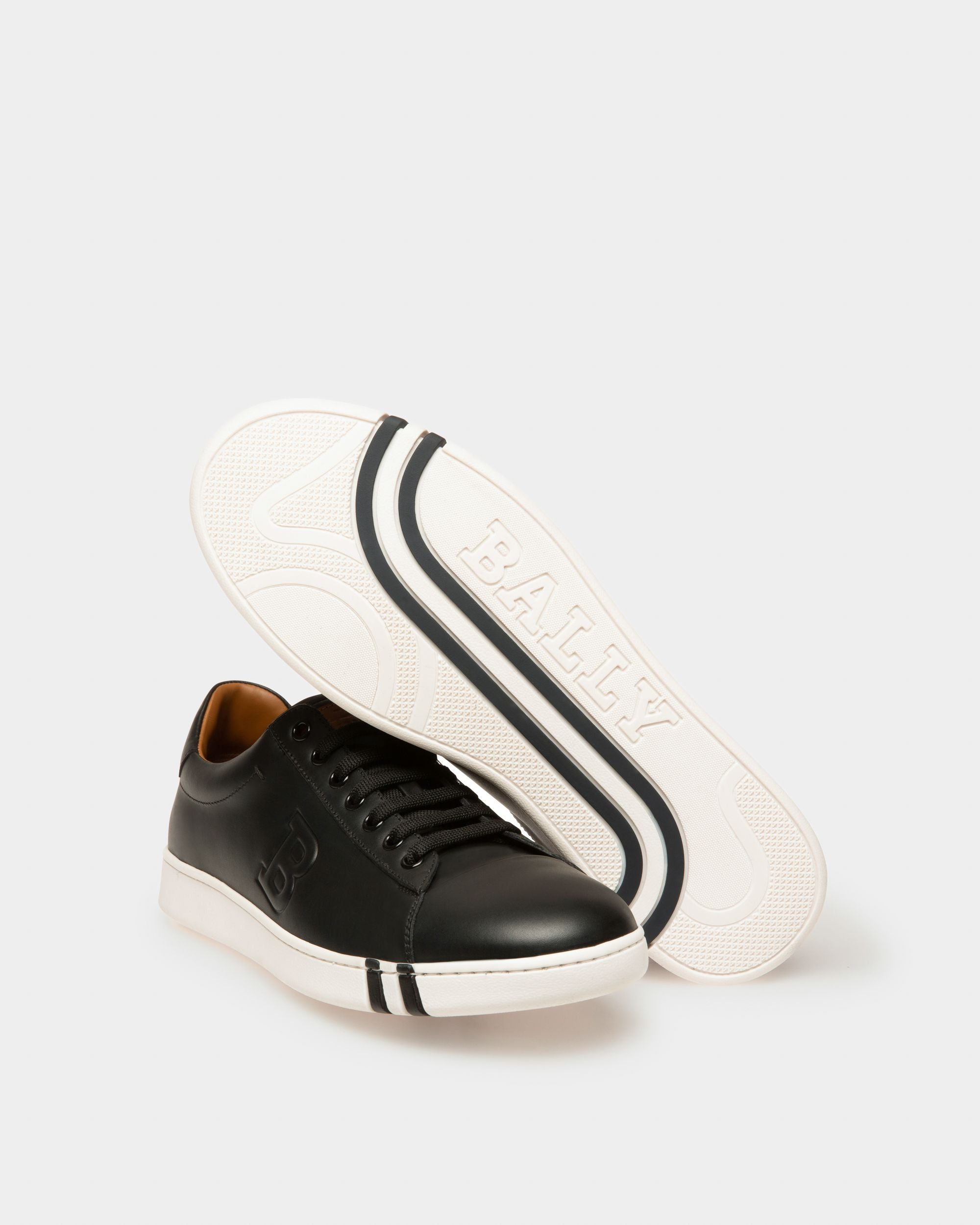 Basket Asher Pour Homme En Cuir Noir - Homme - Bally - 05