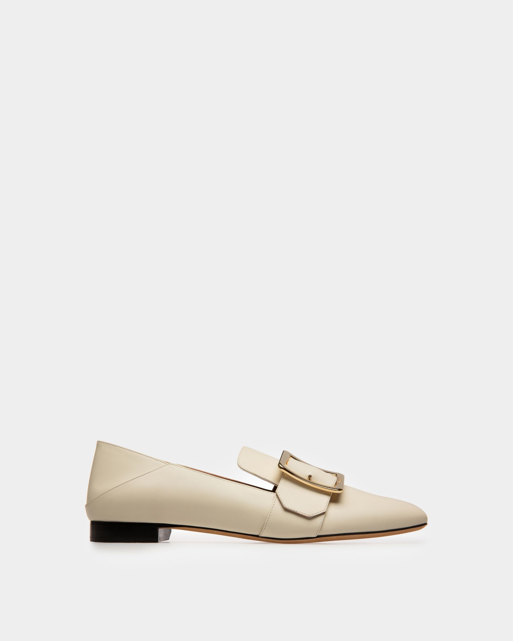 Slipper Janelle Pour Femme En Cuir De Veau Ivoire - Femme - Bally - 01