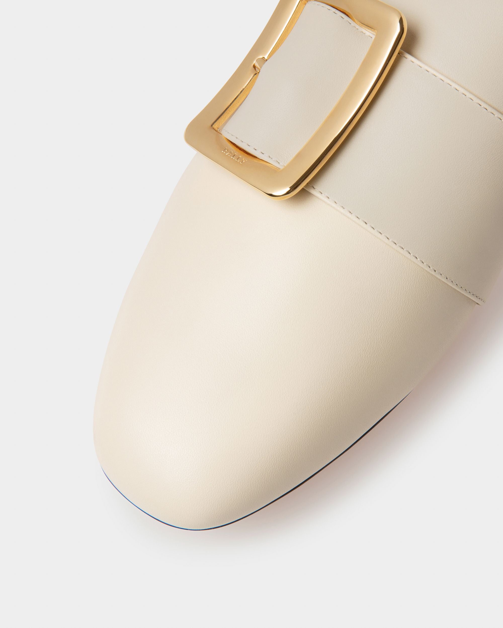 Slipper Janelle Pour Femme En Cuir De Veau Ivoire - Femme - Bally - 04
