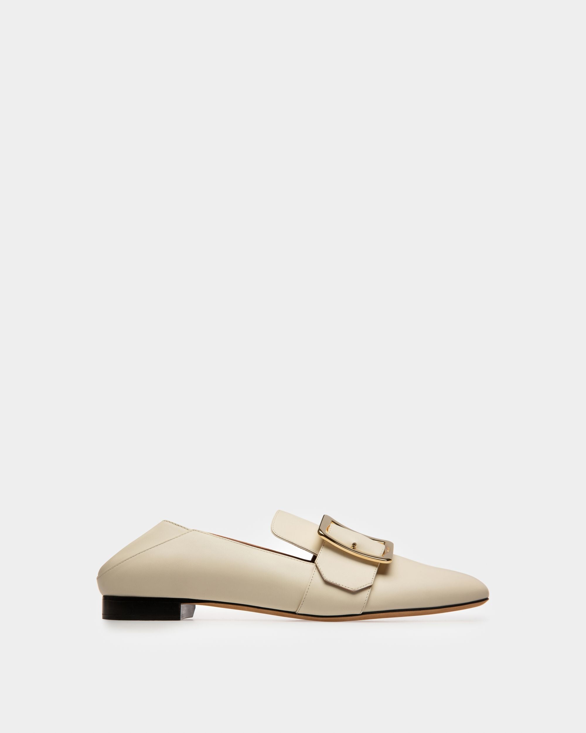 Slipper Janelle Pour Femme En Cuir De Veau Ivoire - Femme - Bally - 05