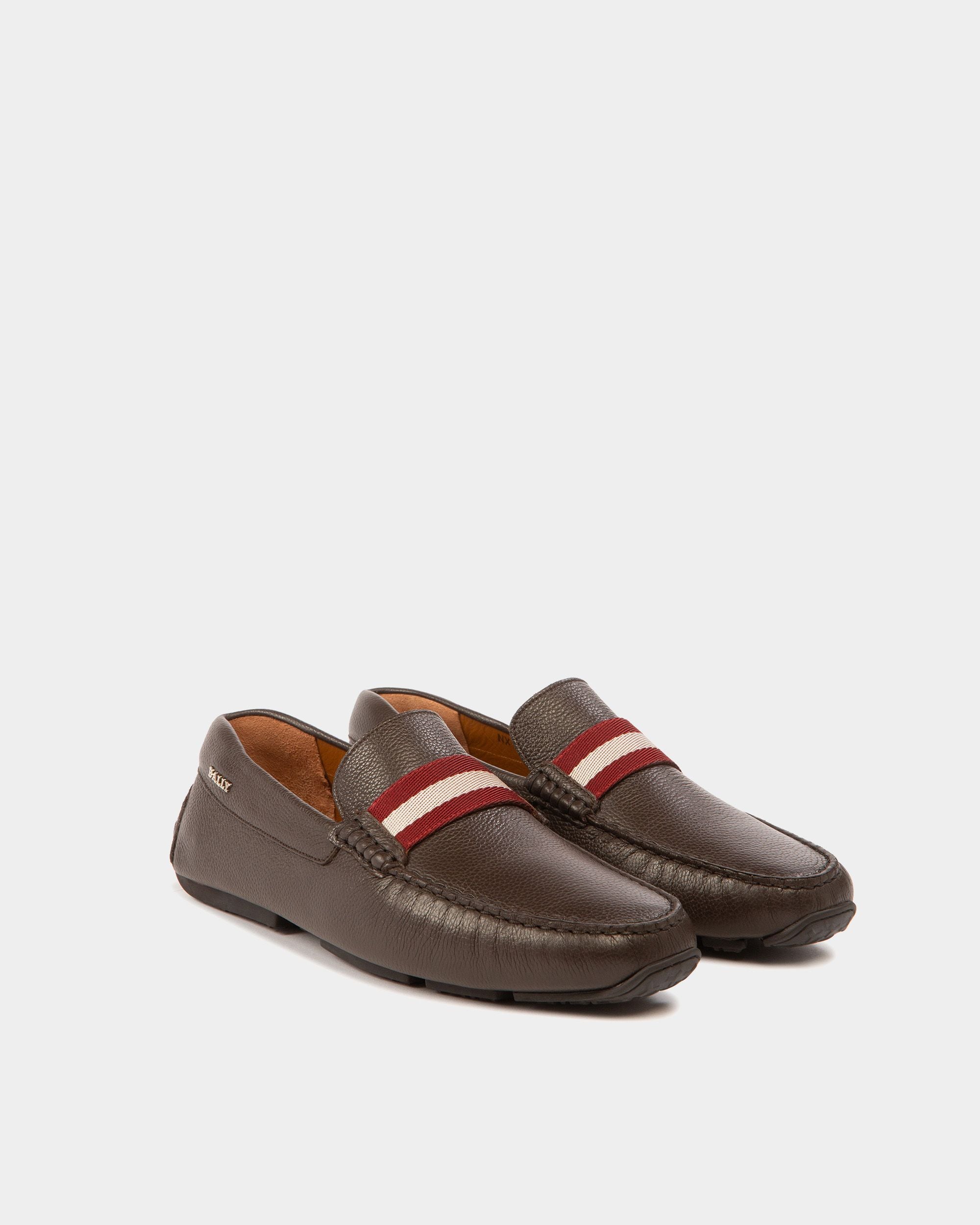 Pearce Drivers En Cuir Marron - Homme - Bally - 03