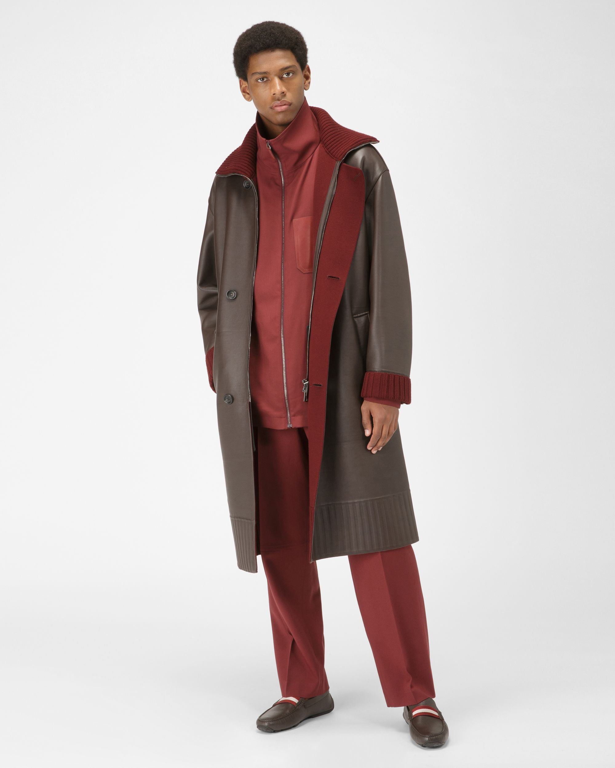 Pearce Drivers En Cuir Marron - Homme - Bally - 05