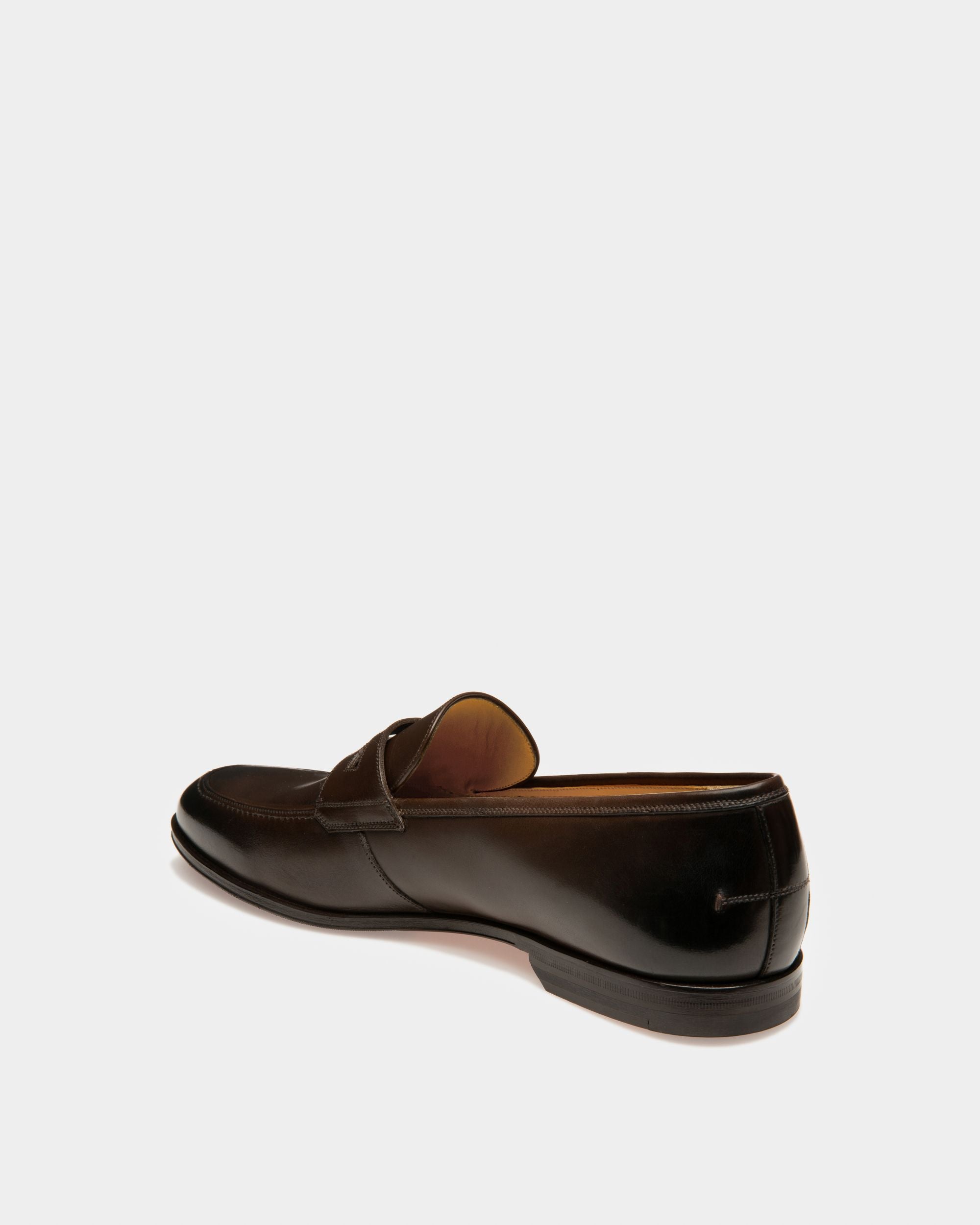 Webb Mocassins En Cuir Café - Homme - Bally - 03