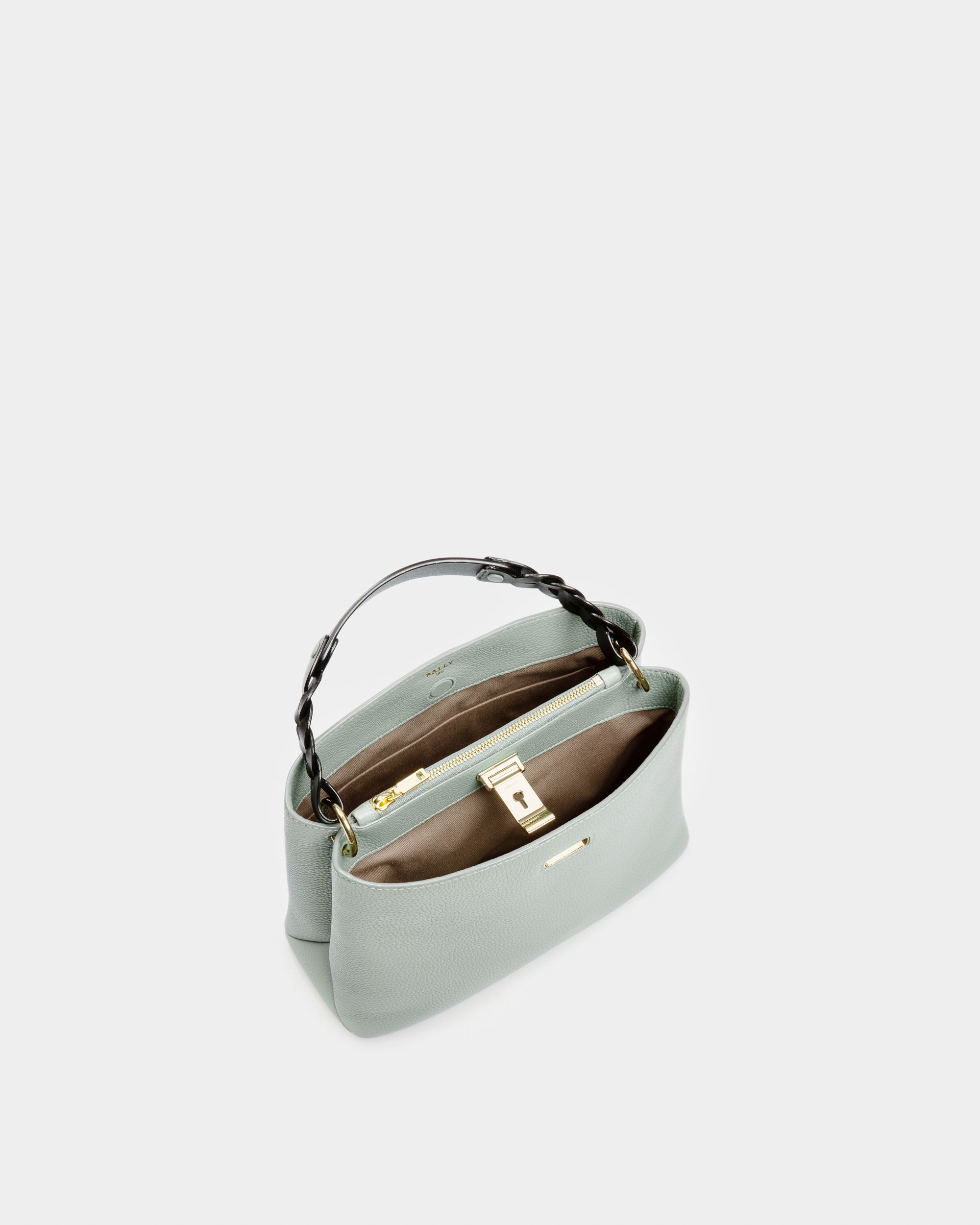 Lucyle Sac Porté Épaule En Cuir Bleu Clair - Femme - Bally - 04