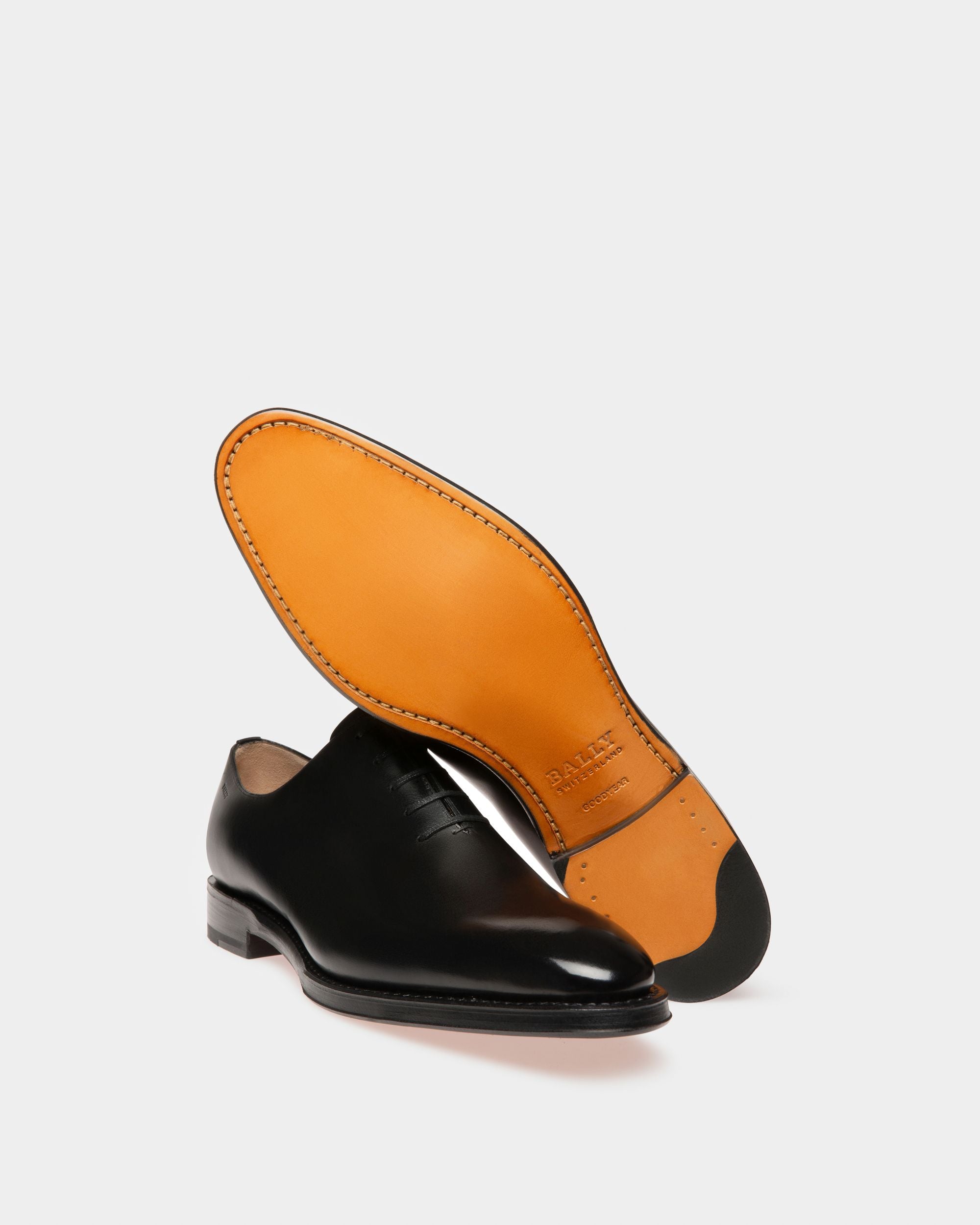 Chaussure Richelieu Scolder Pour Homme En Cuir De Veau Uni Noir - Homme - Bally - 05