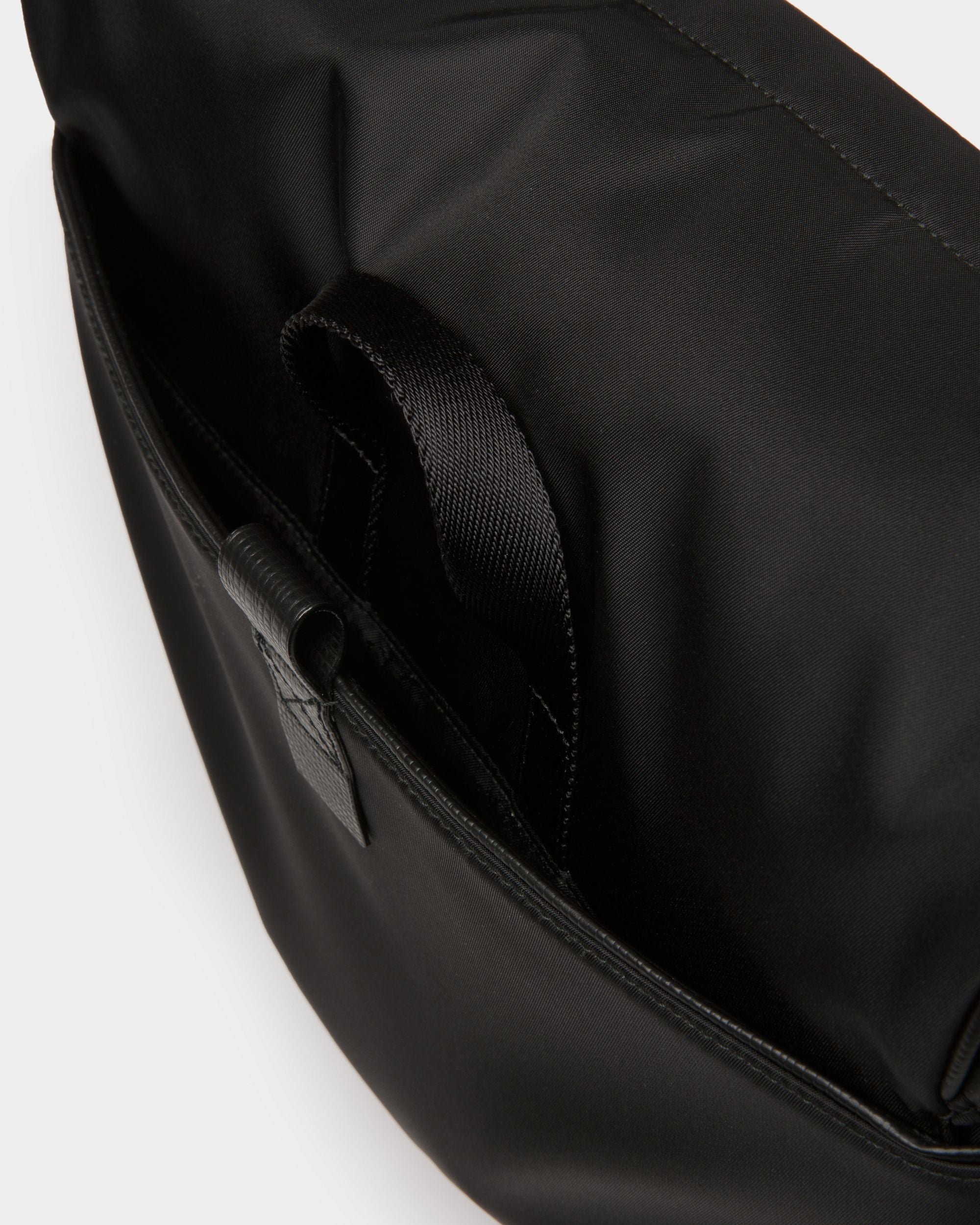 Sac Messager En Nylon Recyclé Noir - Homme - Bally - 02