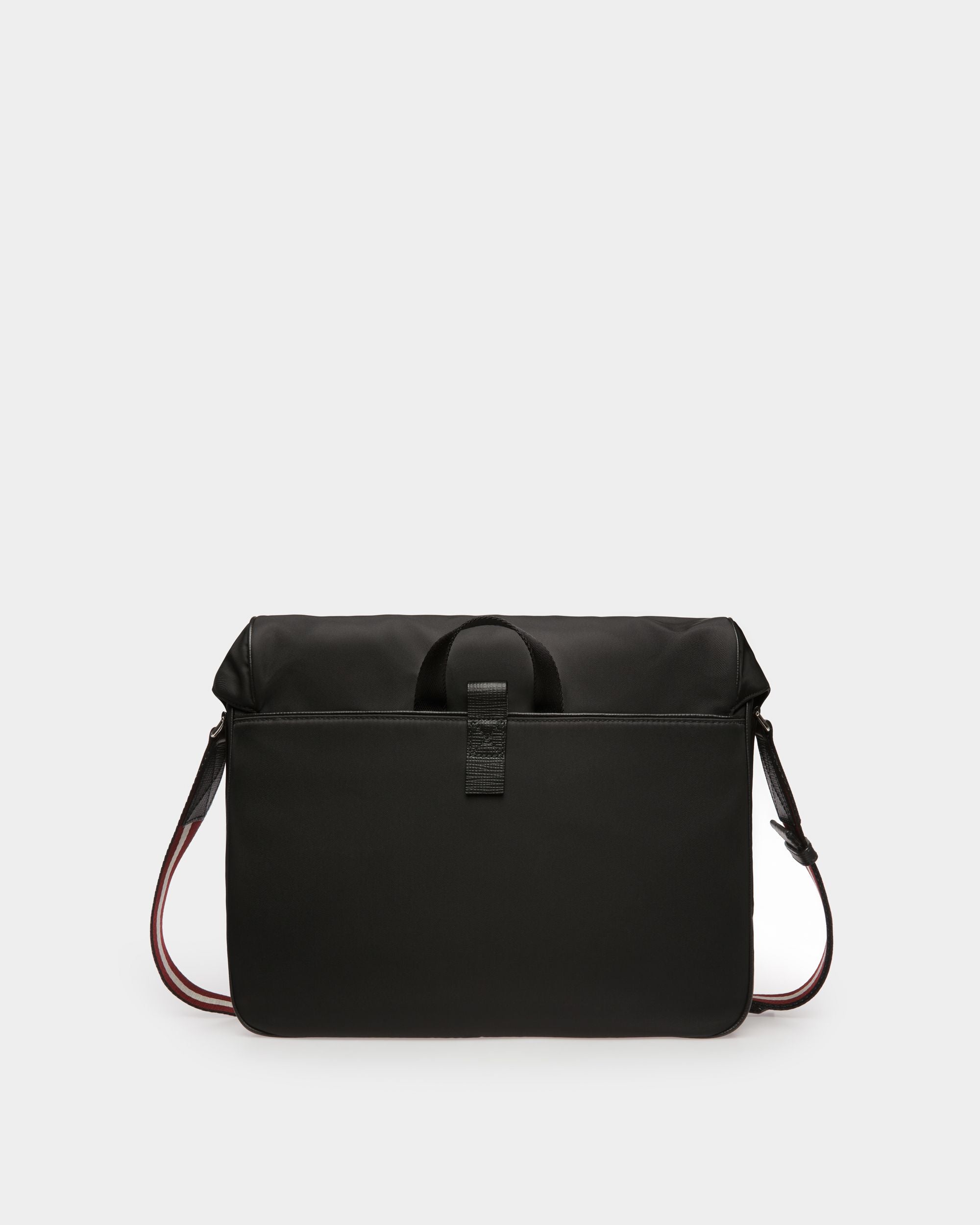 Sac Messager En Nylon Recyclé Noir - Homme - Bally - 05