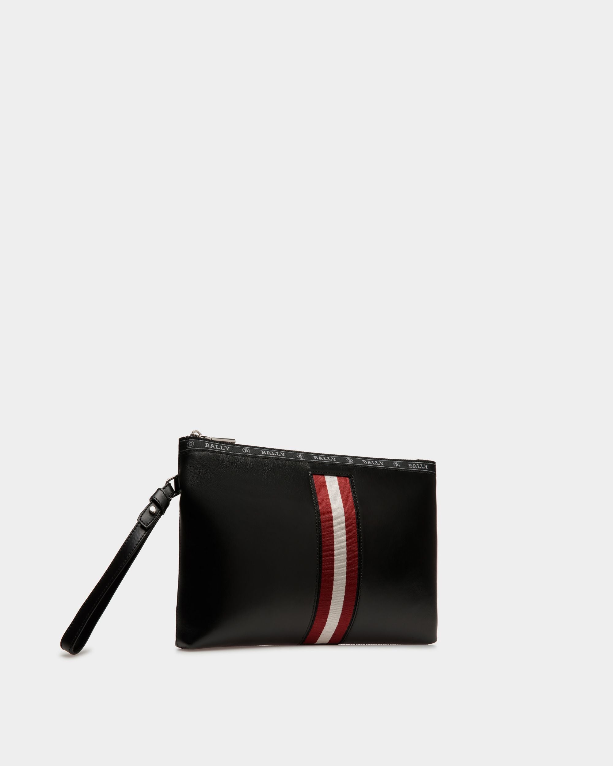 Sac pochette Hartland en cuir noir - Homme - Bally - 04