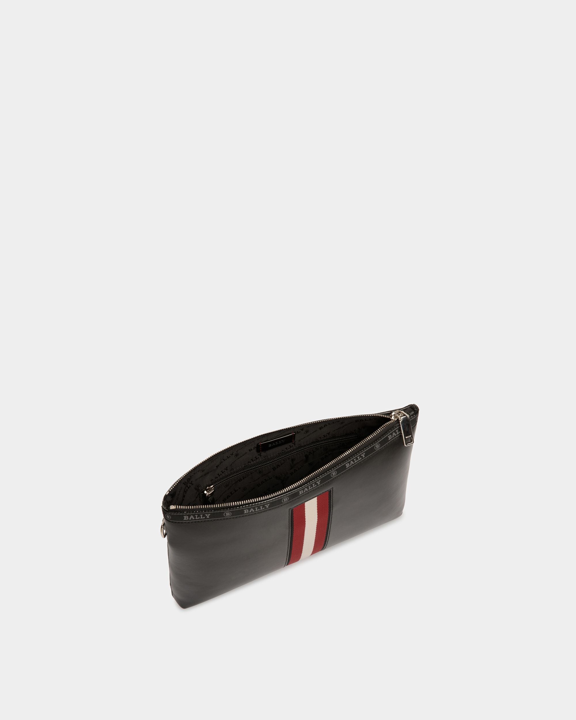 Sac pochette Hartland en cuir noir - Homme - Bally - 05