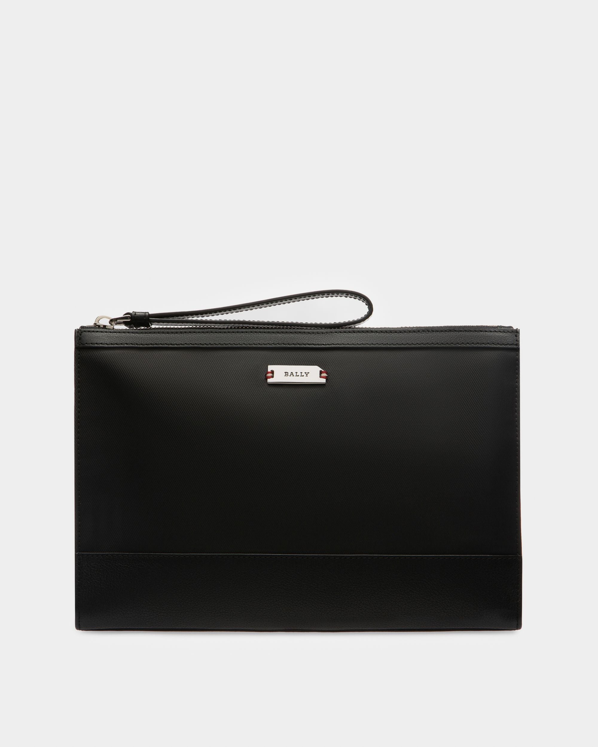 Vinson Nécessaire En Toile Enduite Et Cuir Noirs - Homme - Bally - 01