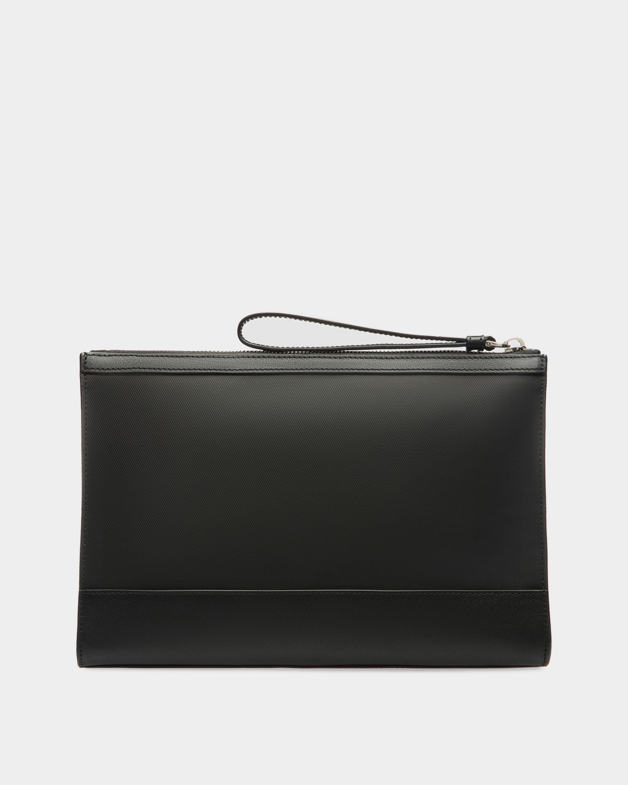 Vinson Nécessaire En Toile Enduite Et Cuir Noirs - Homme - Bally - 02