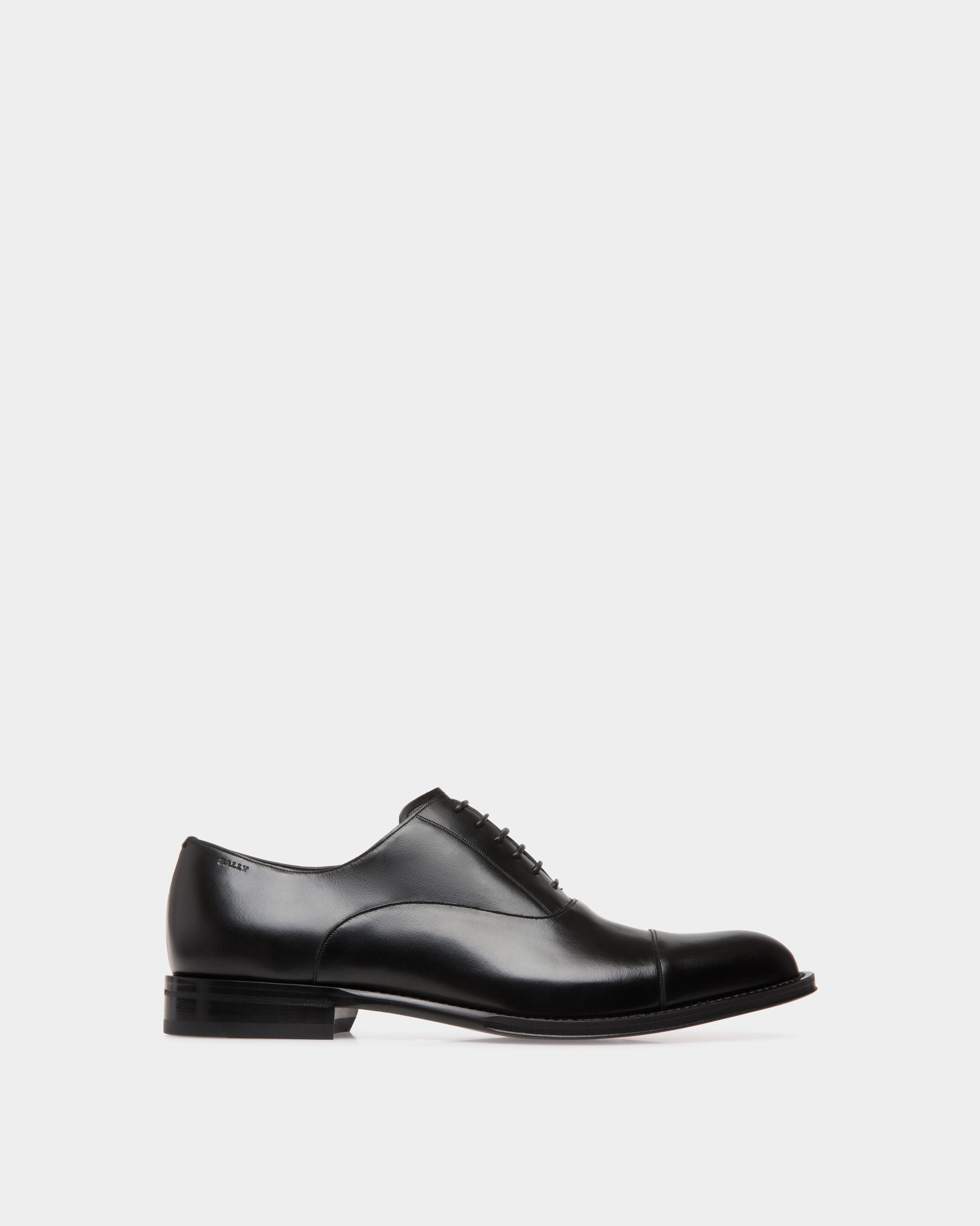 Richelieu En Cuir Noir - Homme - Bally - 01