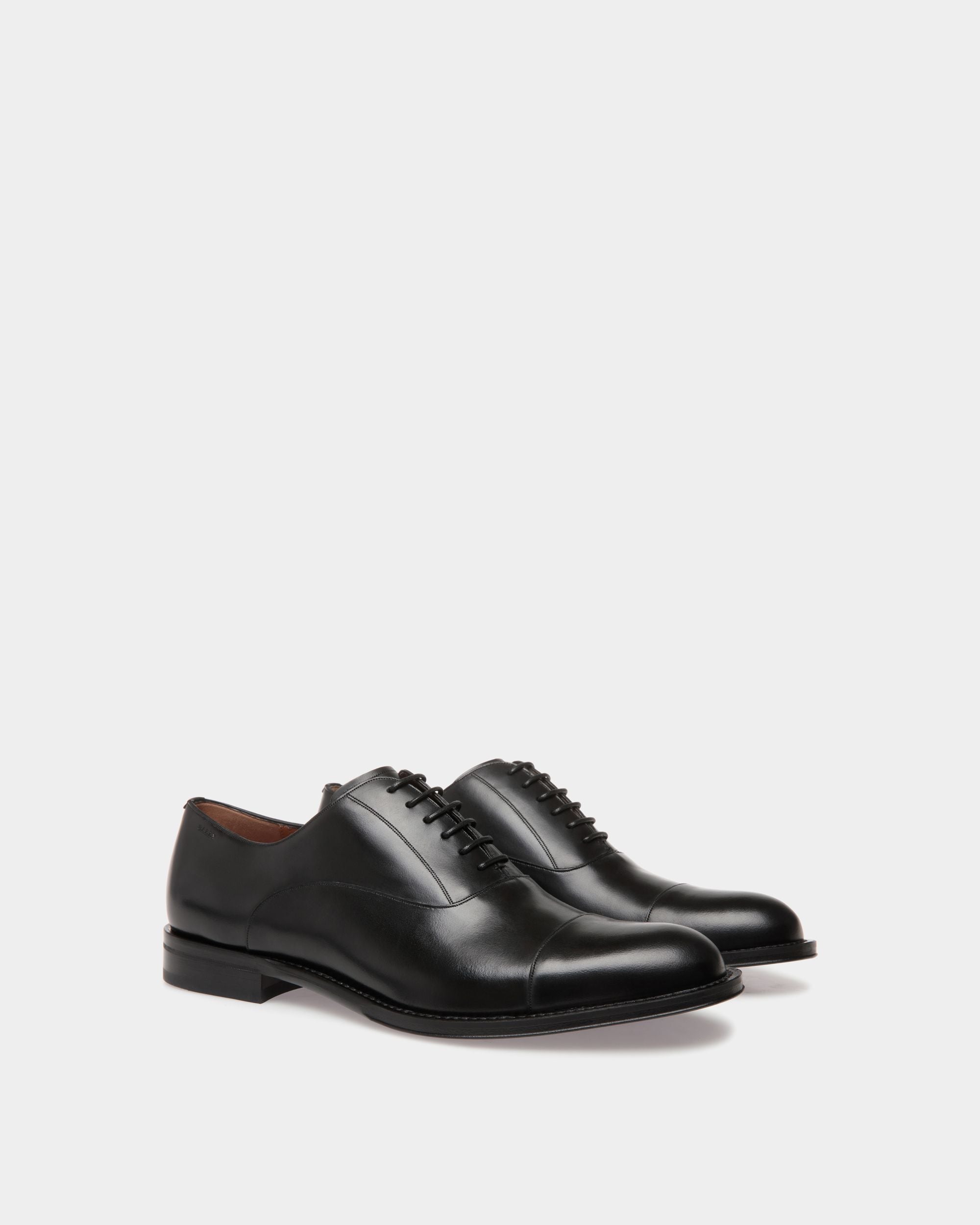 Richelieu En Cuir Noir - Homme - Bally - 02