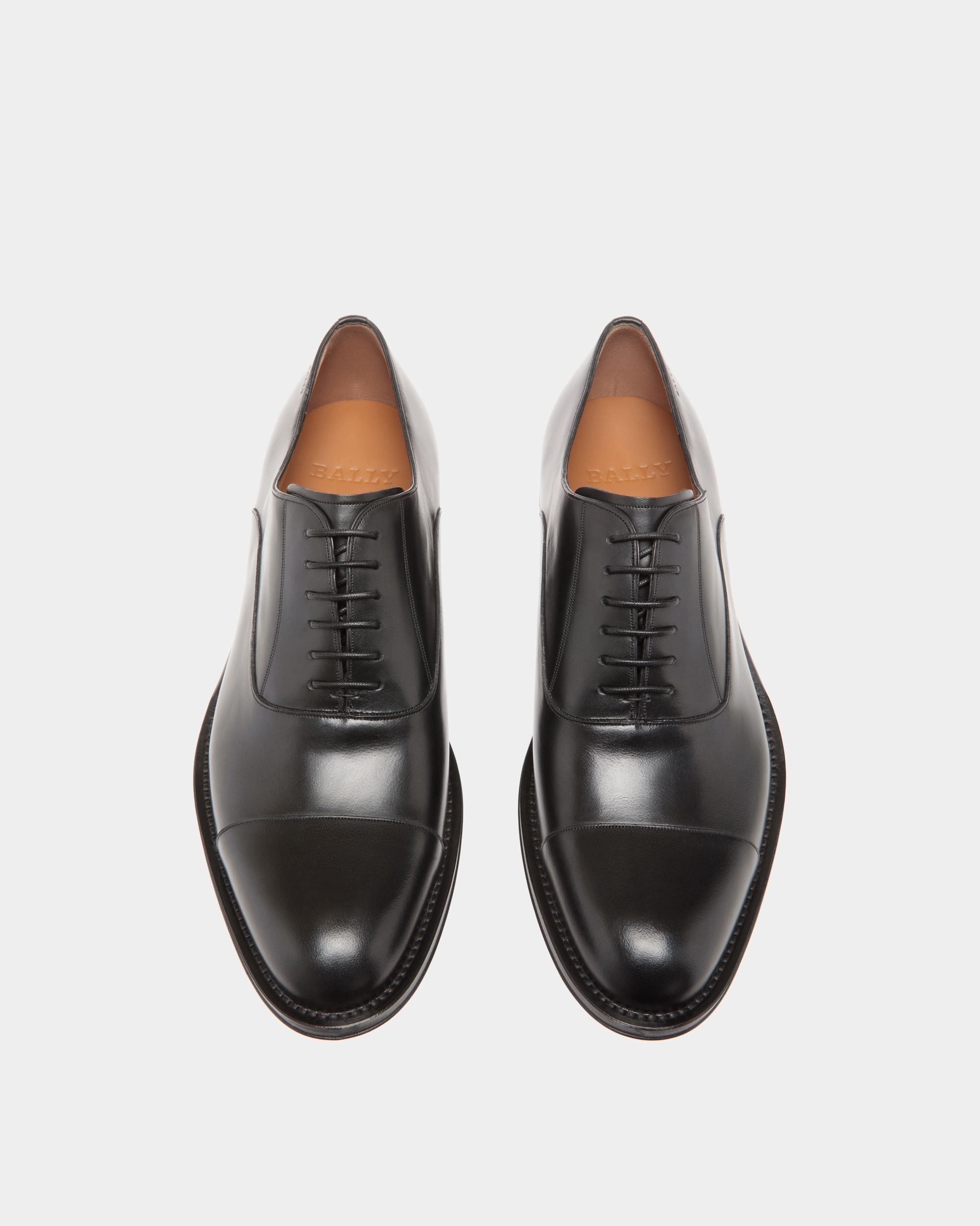 Richelieu En Cuir Noir - Homme - Bally - 04