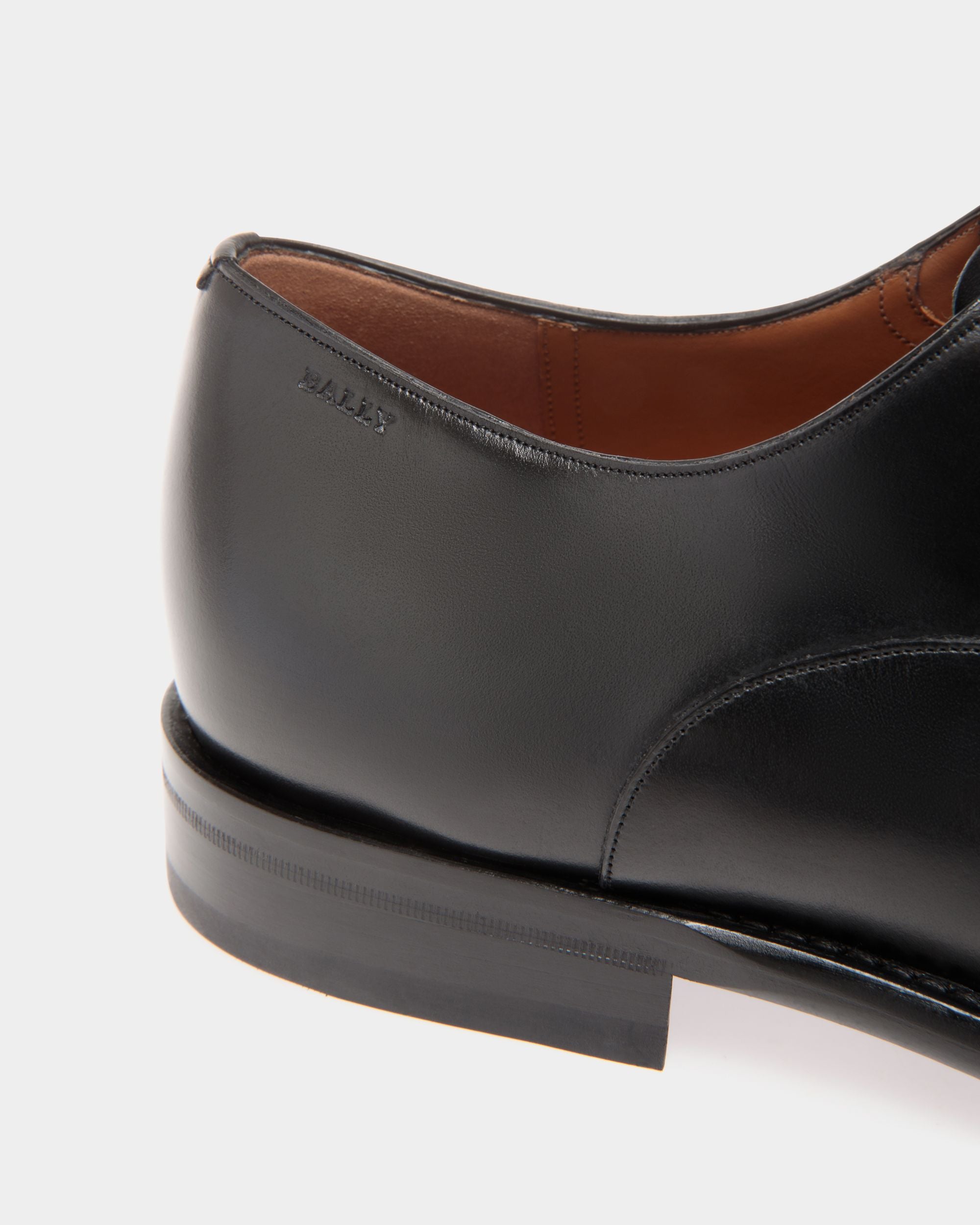 Richelieu En Cuir Noir - Homme - Bally - 05