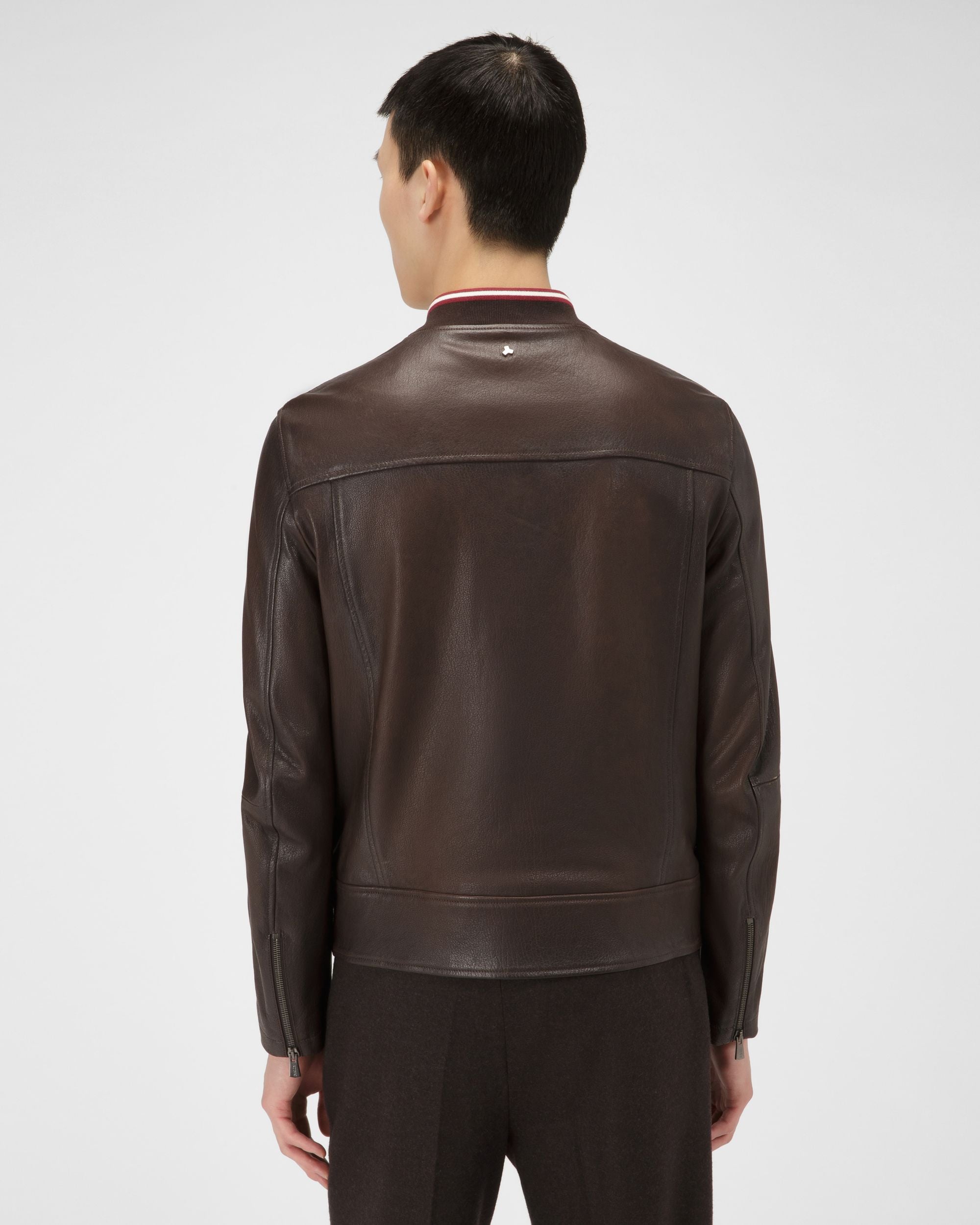 Blouson En Cuir Noir - Homme - Bally - 03