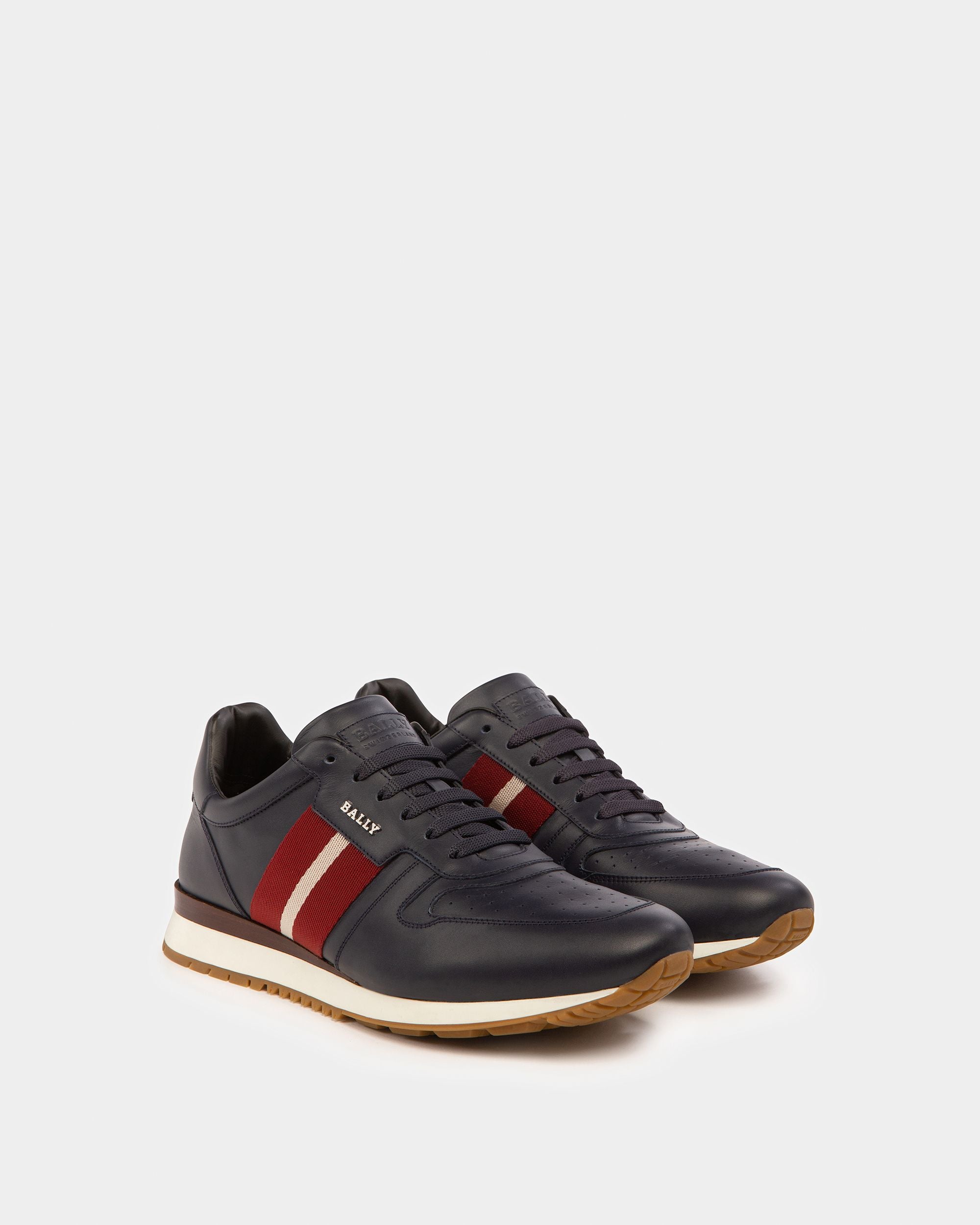 Astel Sneakers En Cuir Couleur Encre - Homme - Bally - 03